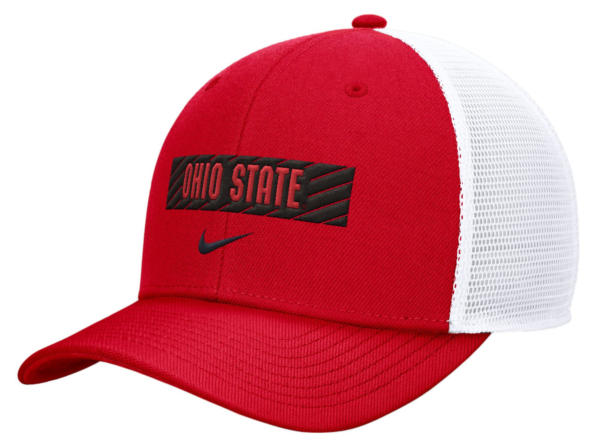 Nike Men's Ohio State Buckeyes White Wordmark Trucker Adjustable Hat product image