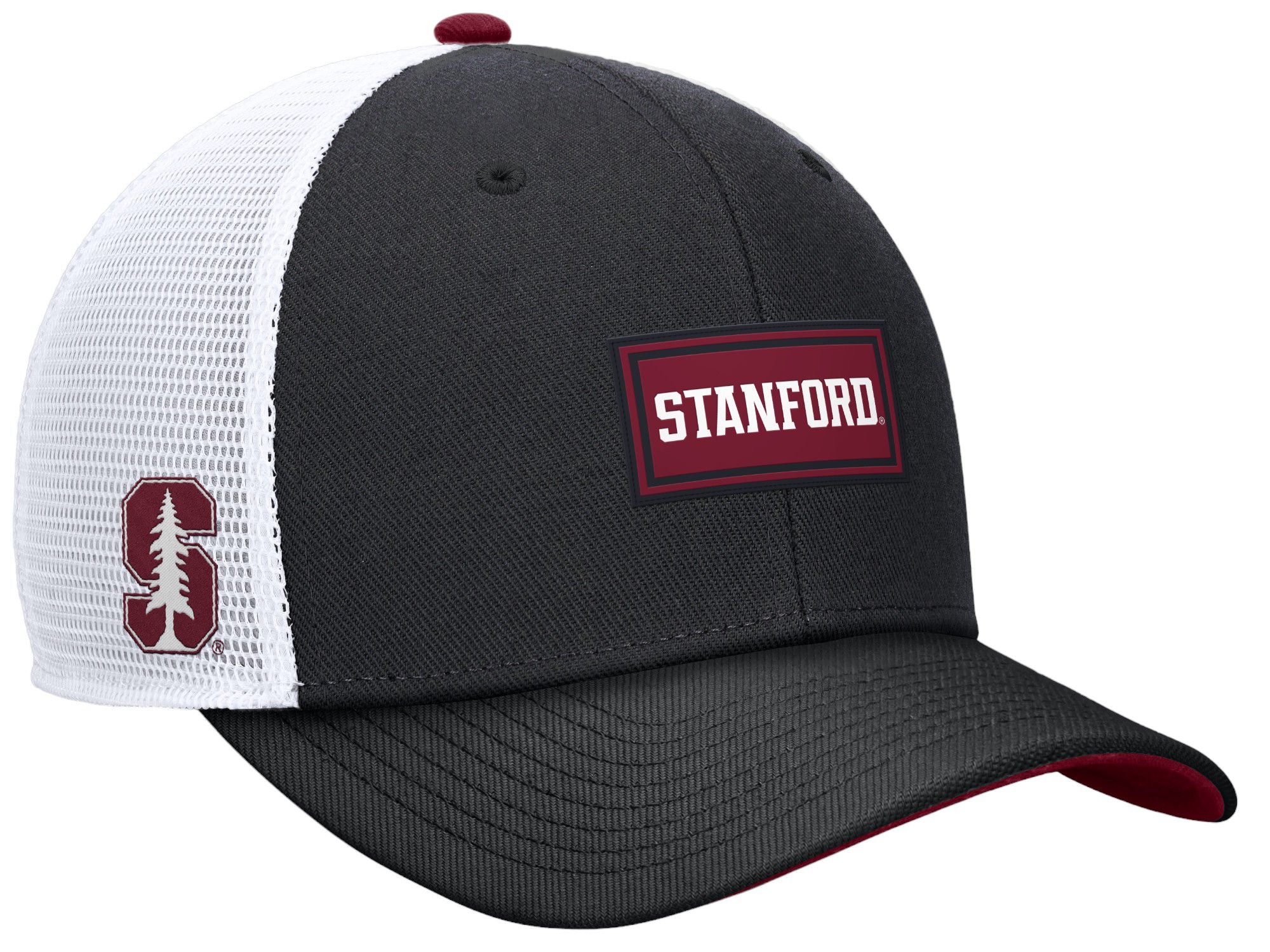 Nike Men's Stanford Cardinal Black Rise Adjustable Trucker Hat product image