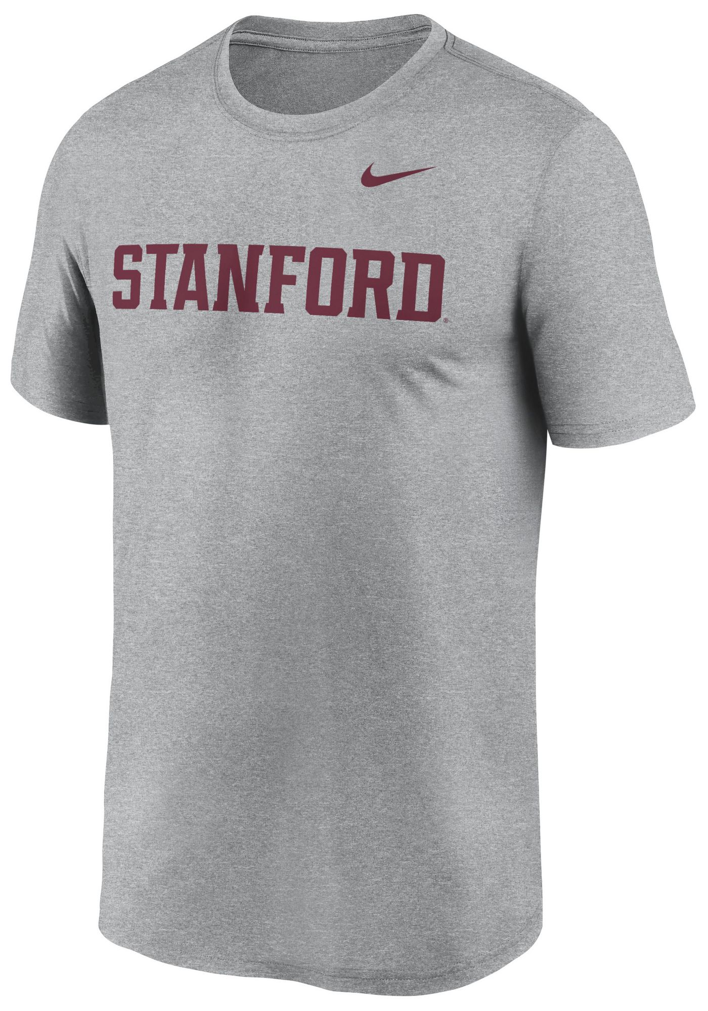 Nike Men's Stanford Cardinal Dark Grey Heather Dri-FIT Legend Wordmark T-Shirt product image