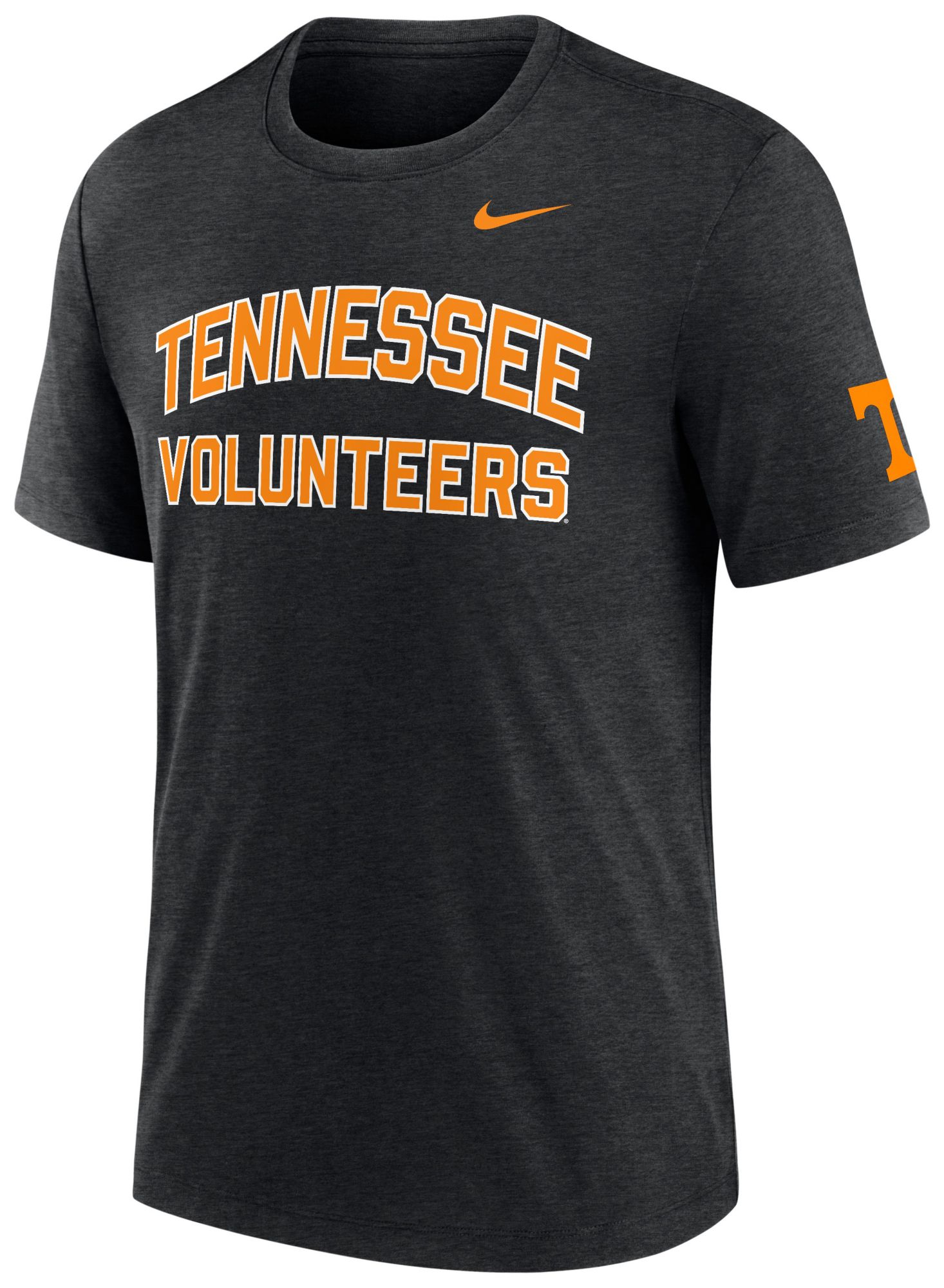 Nike Men's Tennessee Volunteers Black Authentic Tri-Blend T-Shirt product image