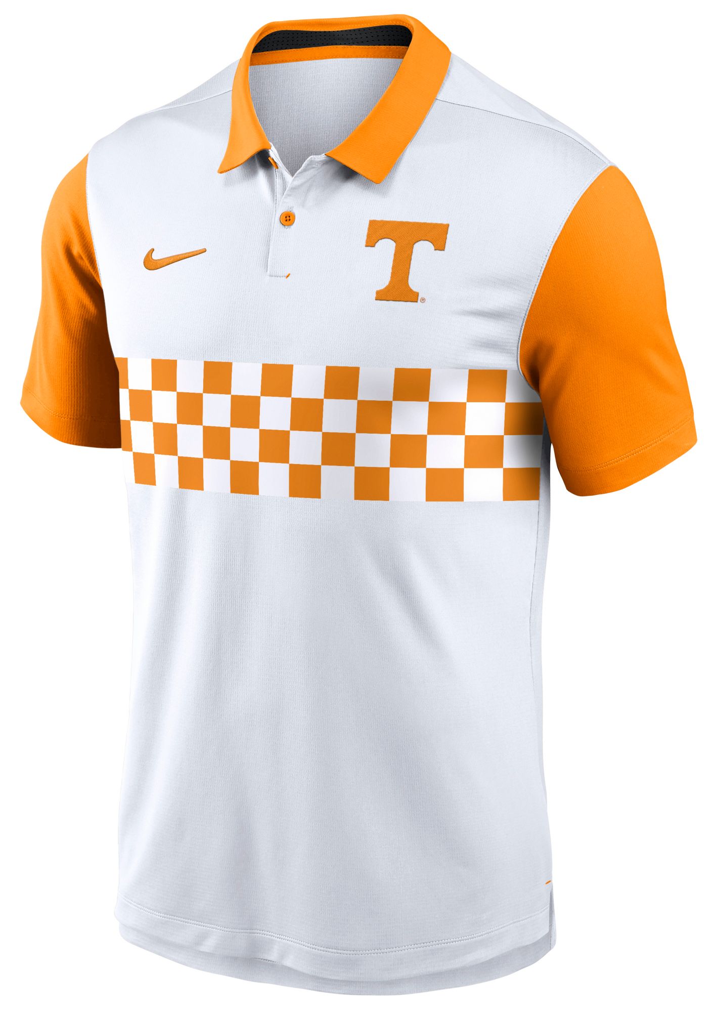 Nike Men's Tennessee Volunteers White/Orange Campus Patterned Polo product image