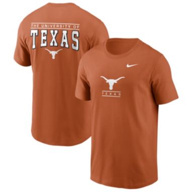 sorry, Nike Men's Texas Longhorns Burnt Orange Core Cotton Double Hit Logo T-Shirt is currently out of stock