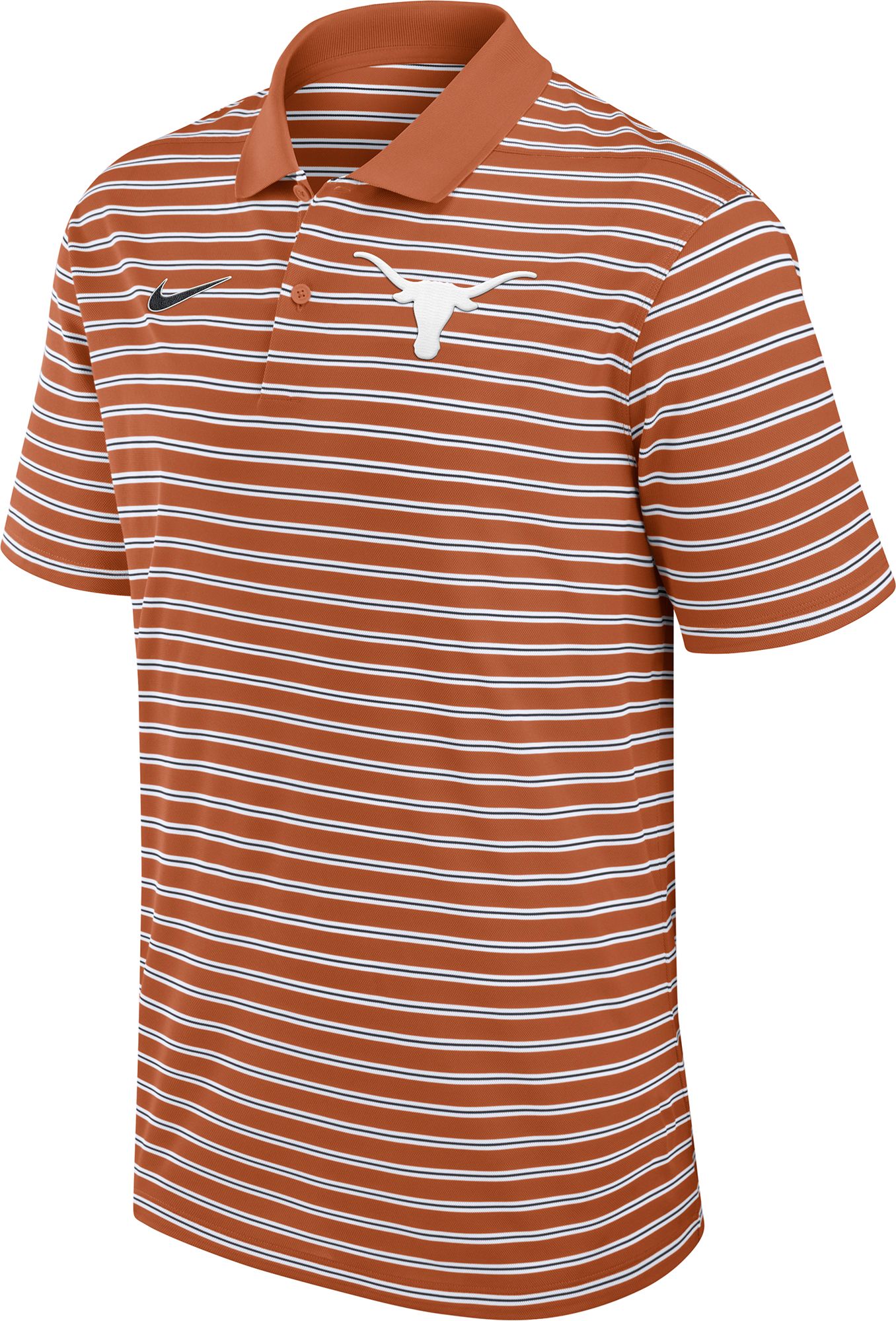 Nike Men's Texas Longhorns Burnt Orange Dri-FIT Victory Striped Polo product image