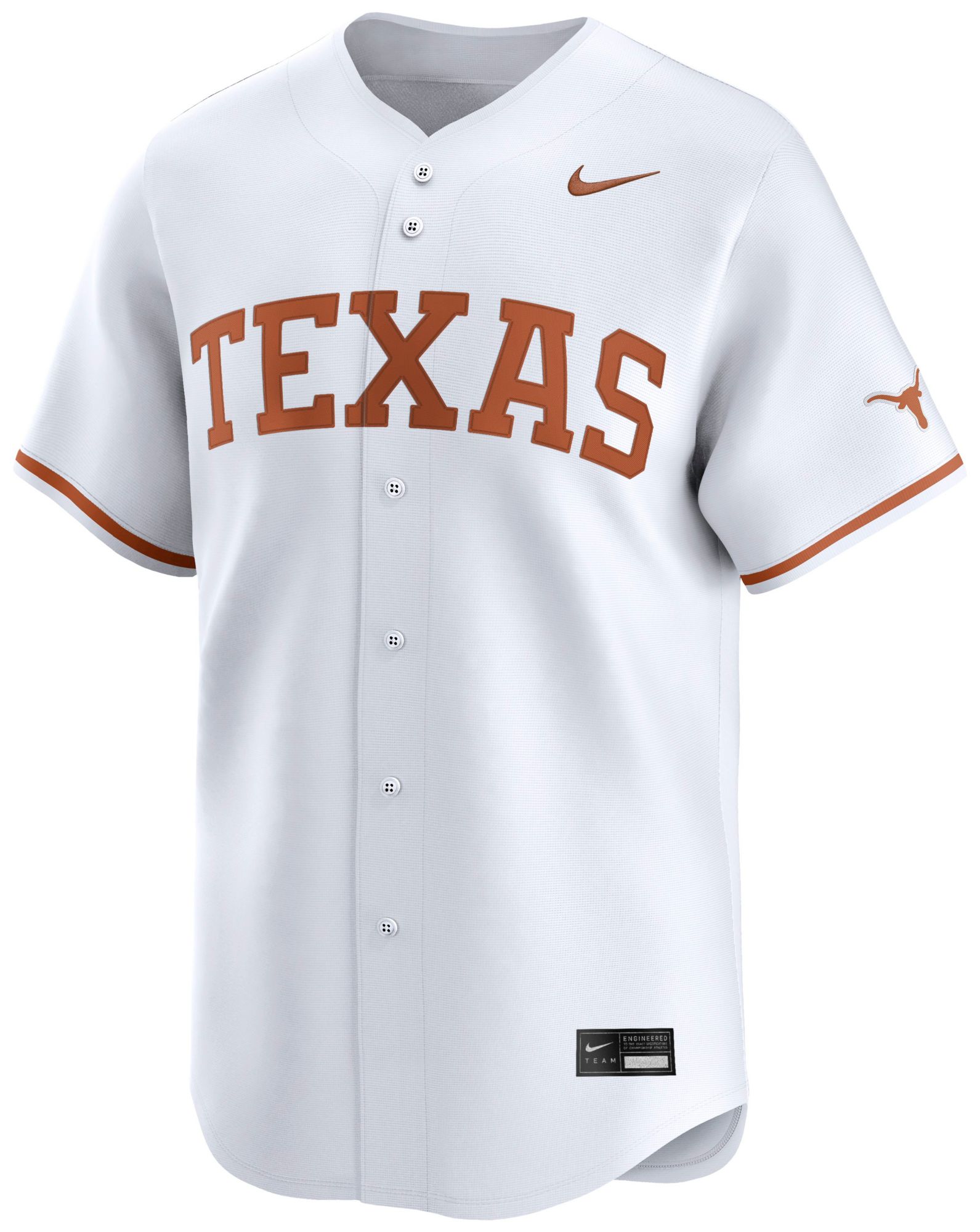 Nike Men's Texas Longhorns White Baseball Jersey product image