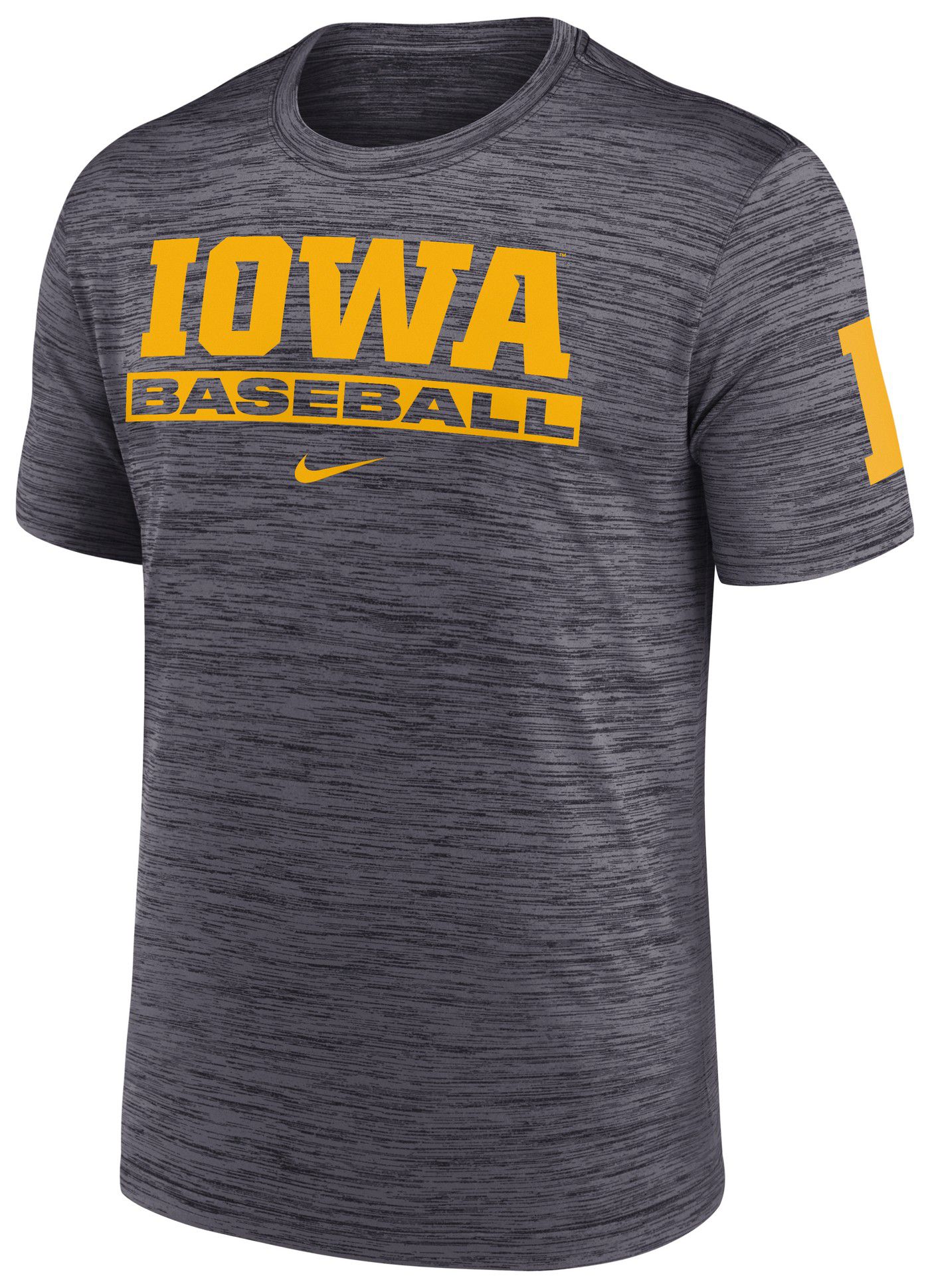Nike Adult Iowa Hawkeyes Baseball Black T-Shirt product image