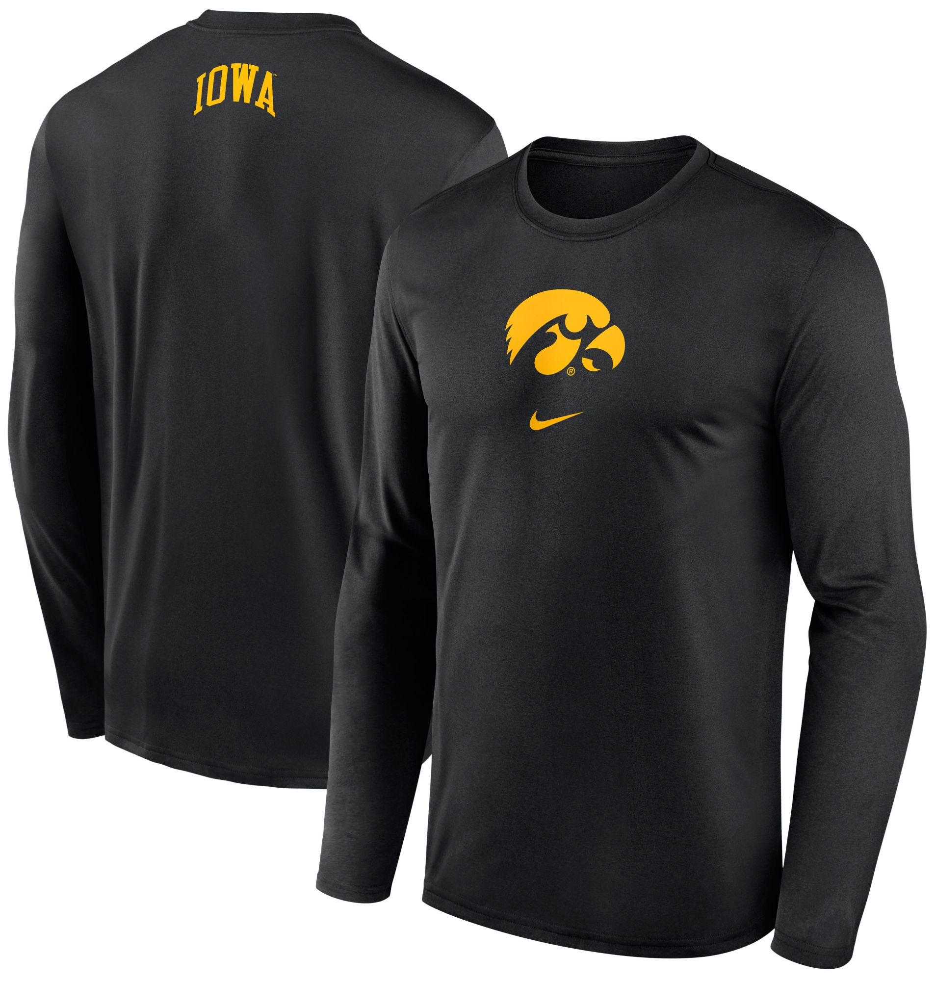 Nike Men's Iowa Hawkeyes Black Dri-FIT Shooter Long Sleeve T-Shirt product image