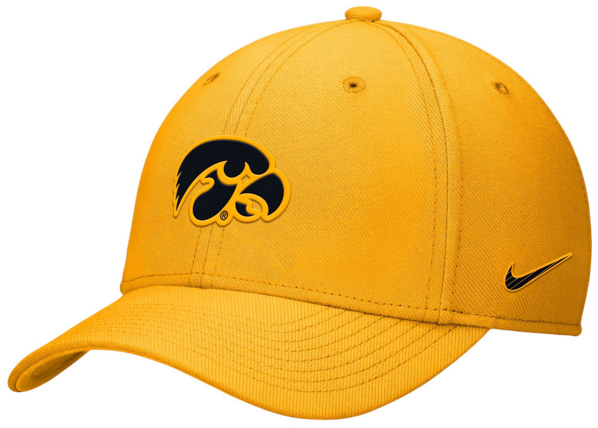 Nike Men's Iowa Hawkeyes Gold Rise Swooshflex Hat product image