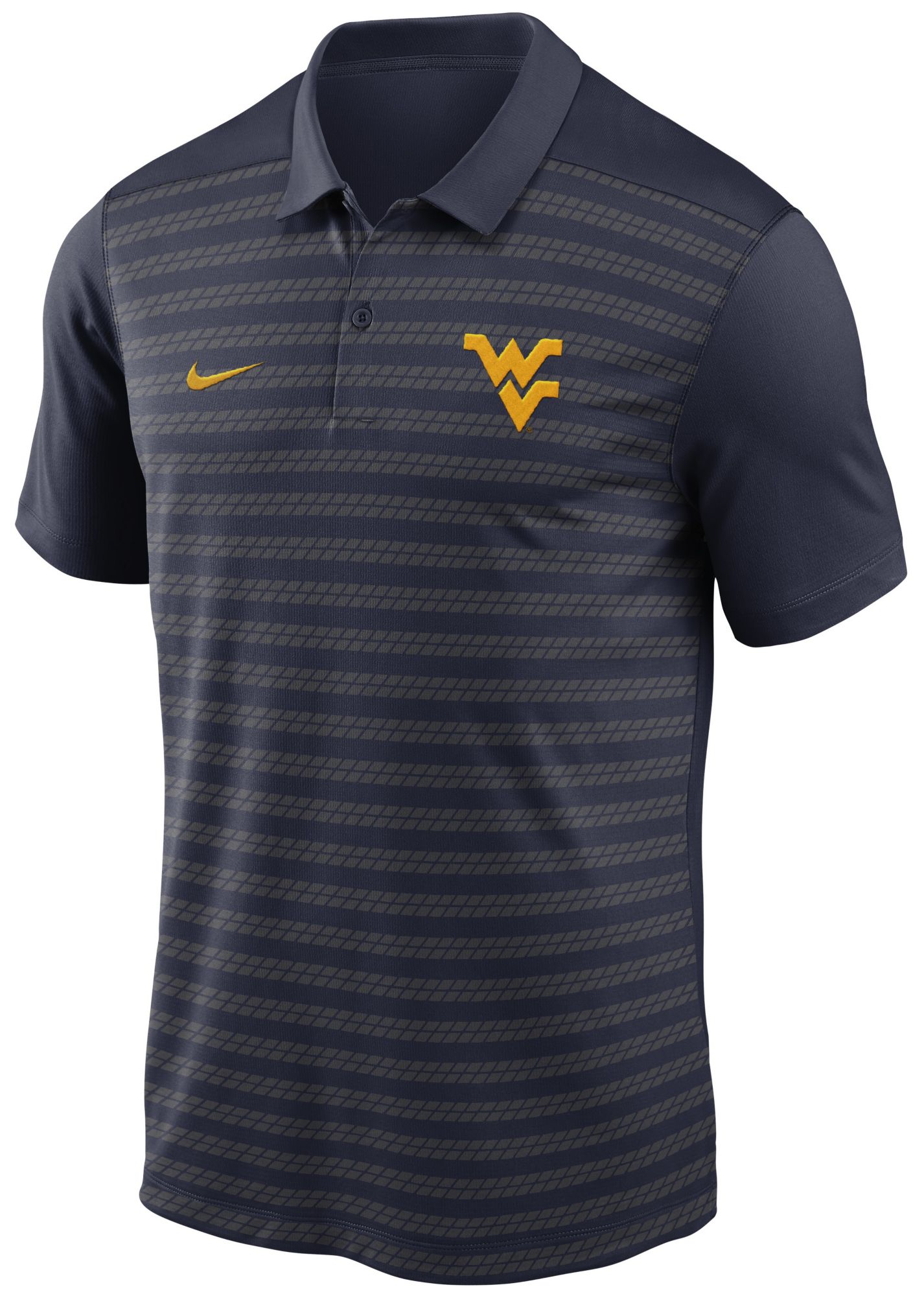 Nike Men's West Virginia Mountaineers Navy Dri-FIT Victory Polo product image