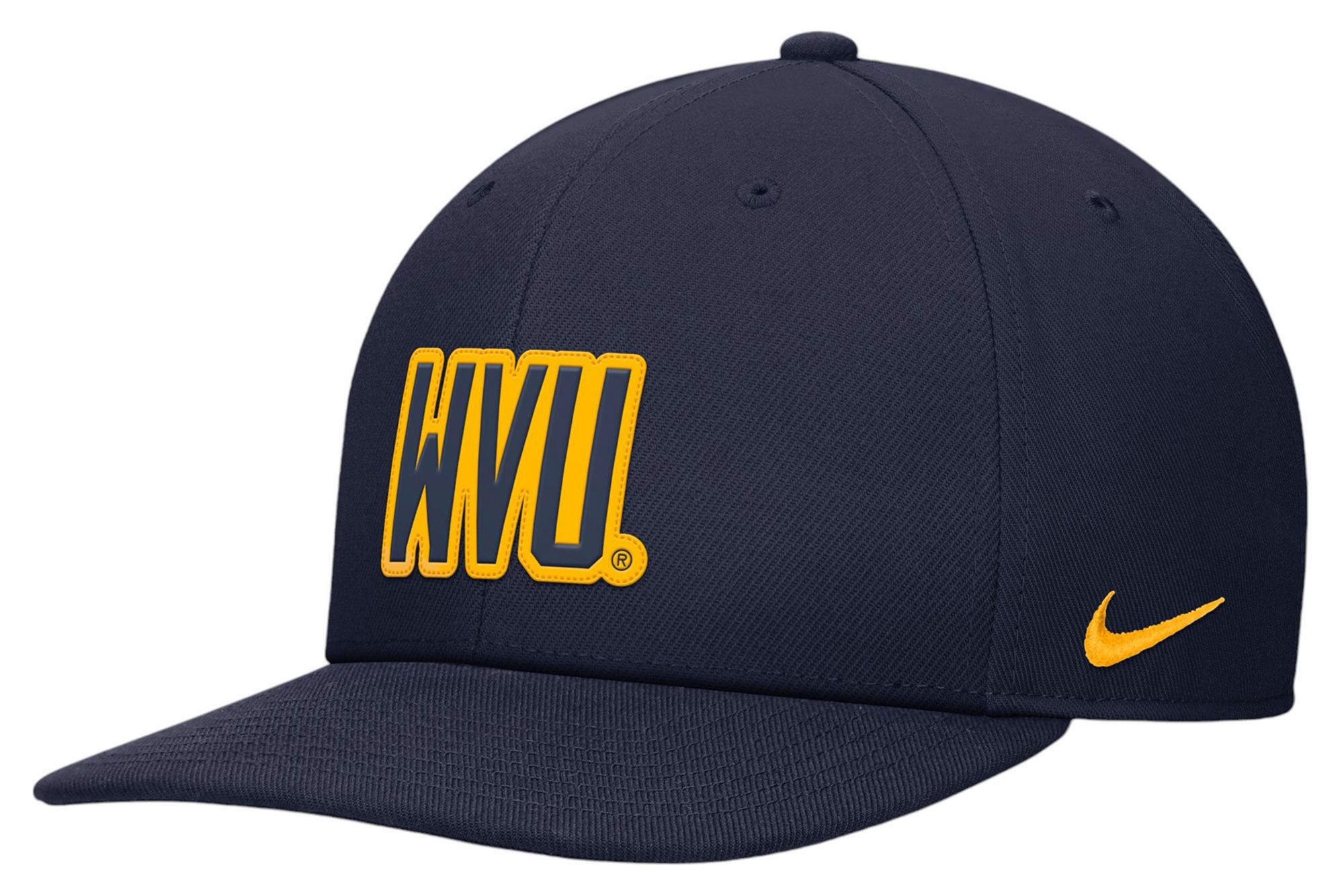 Nike Men's West Virginia Mountaineers Blue Pro Flat Brim Snapback Adjustable Hat product image