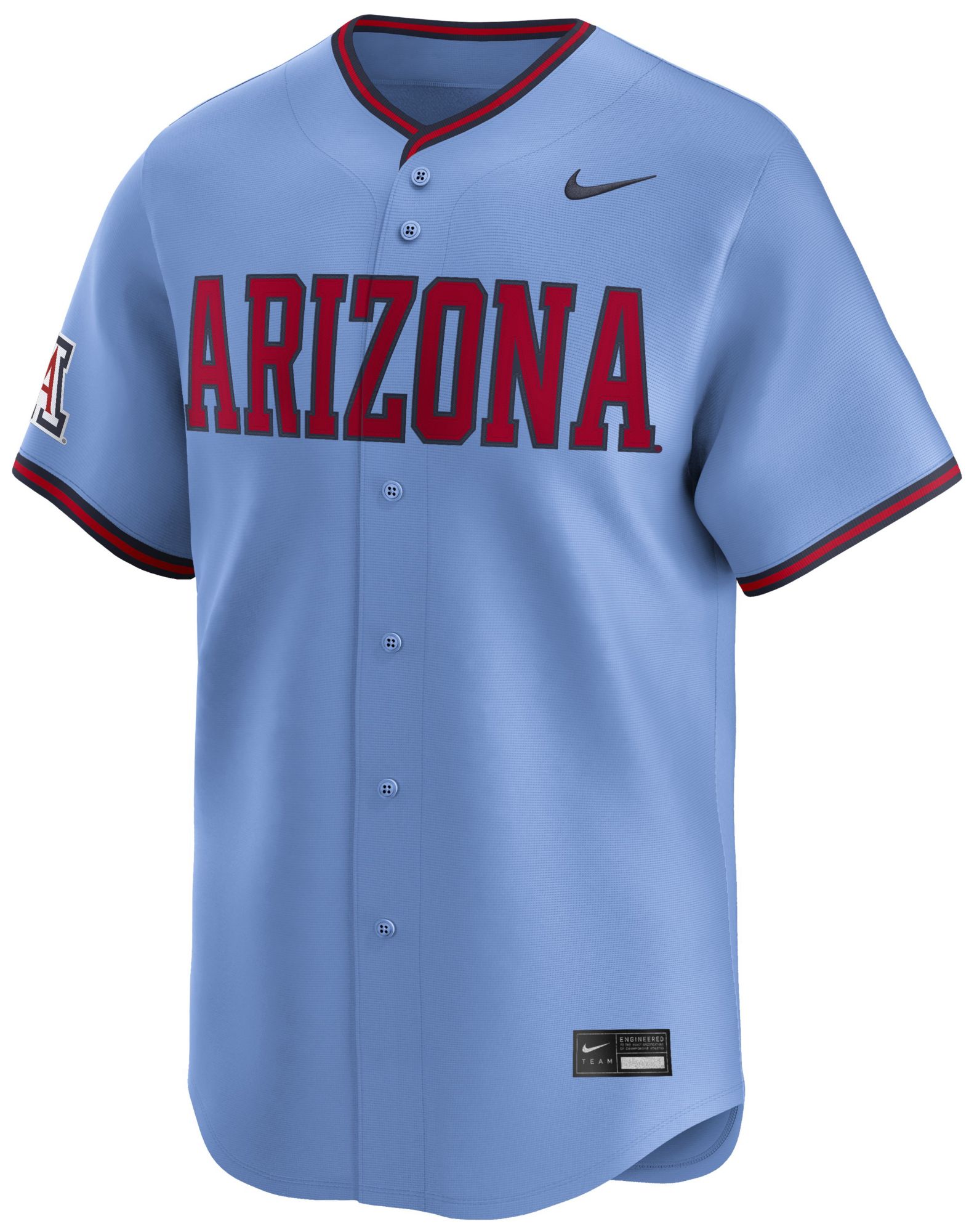 Nike Men's Arizona Wildcats Light Blue Baseball Jersey product image