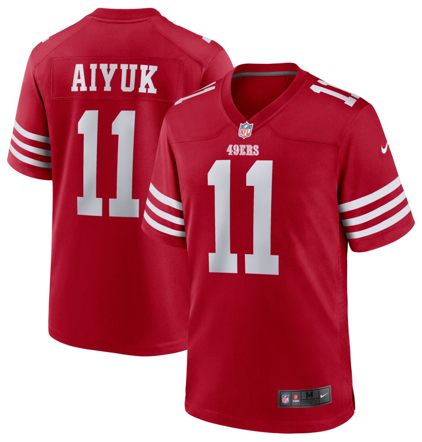 Nike Men s San Francisco 49ers Brandon Aiyuk 11 Red Game Jersey Dick s Sporting Goods