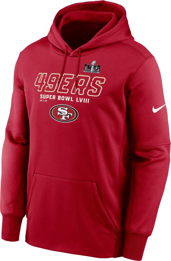 Nike Men's 2024 Super Bowl LVIII Bound San Francisco 49ers Iconic  Therma-FIT Hoodie