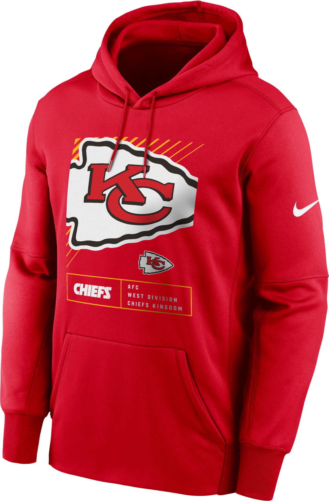 Nike Men s Kansas City Chiefs Red Block Logo Pullover Hoodie Dick s Sporting Goods