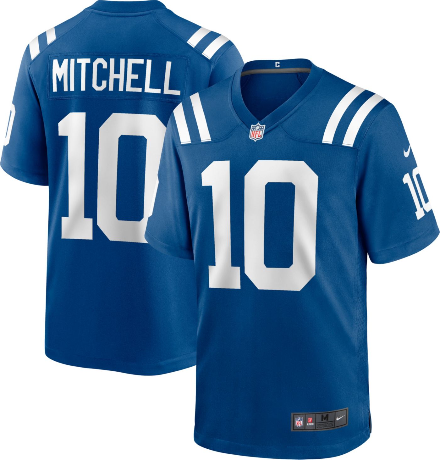 Nike Men s Indianapolis Colts Adonai Mitchell 10 Blue Game Jersey Dick s Sporting Goods