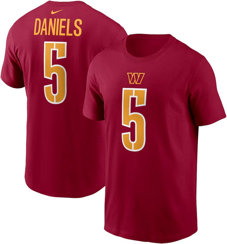 Nike Men's Washington Commanders Jayden Daniels Red T-Shirt product image