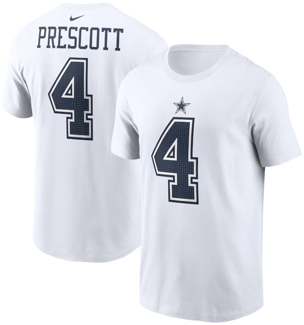 Nike Men's Dallas Cowboys Dak Prescott #4 White T-Shirt product image