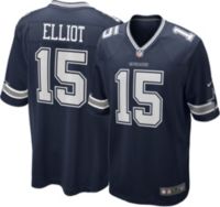 Nike Men s Dallas Cowboys Ezekiel Elliott 15 Navy Game Jersey Dick s Sporting Goods