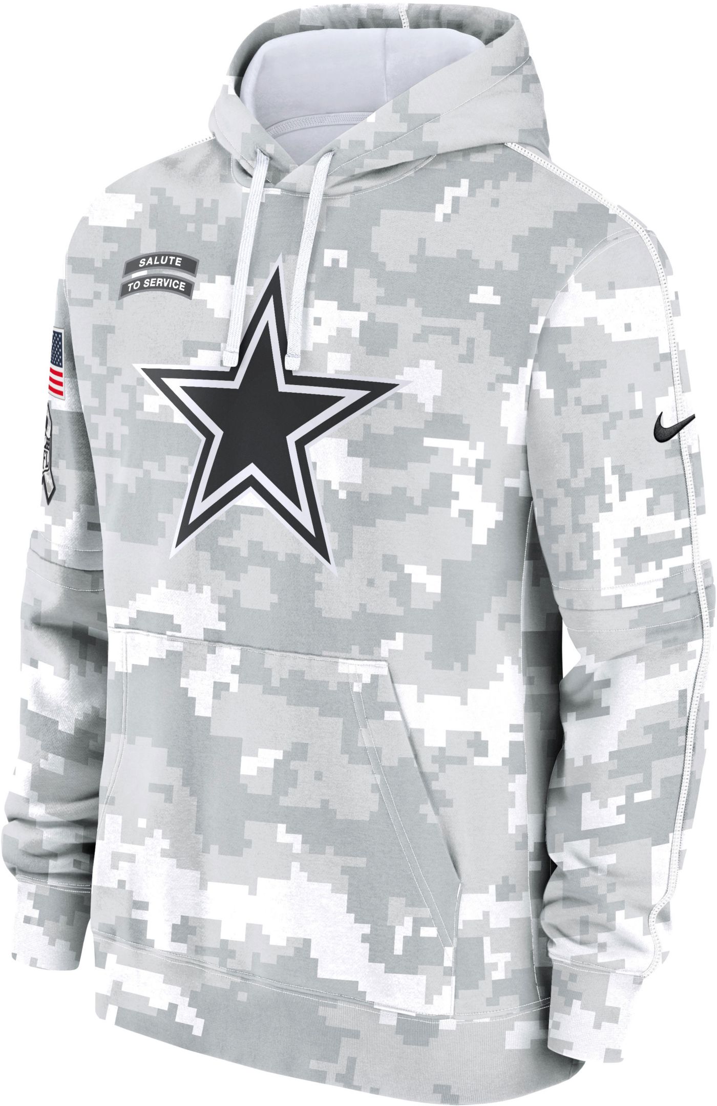 Dallas Cowboys Men's Nike Logo Long Sleeve outlet Salute to Service Top