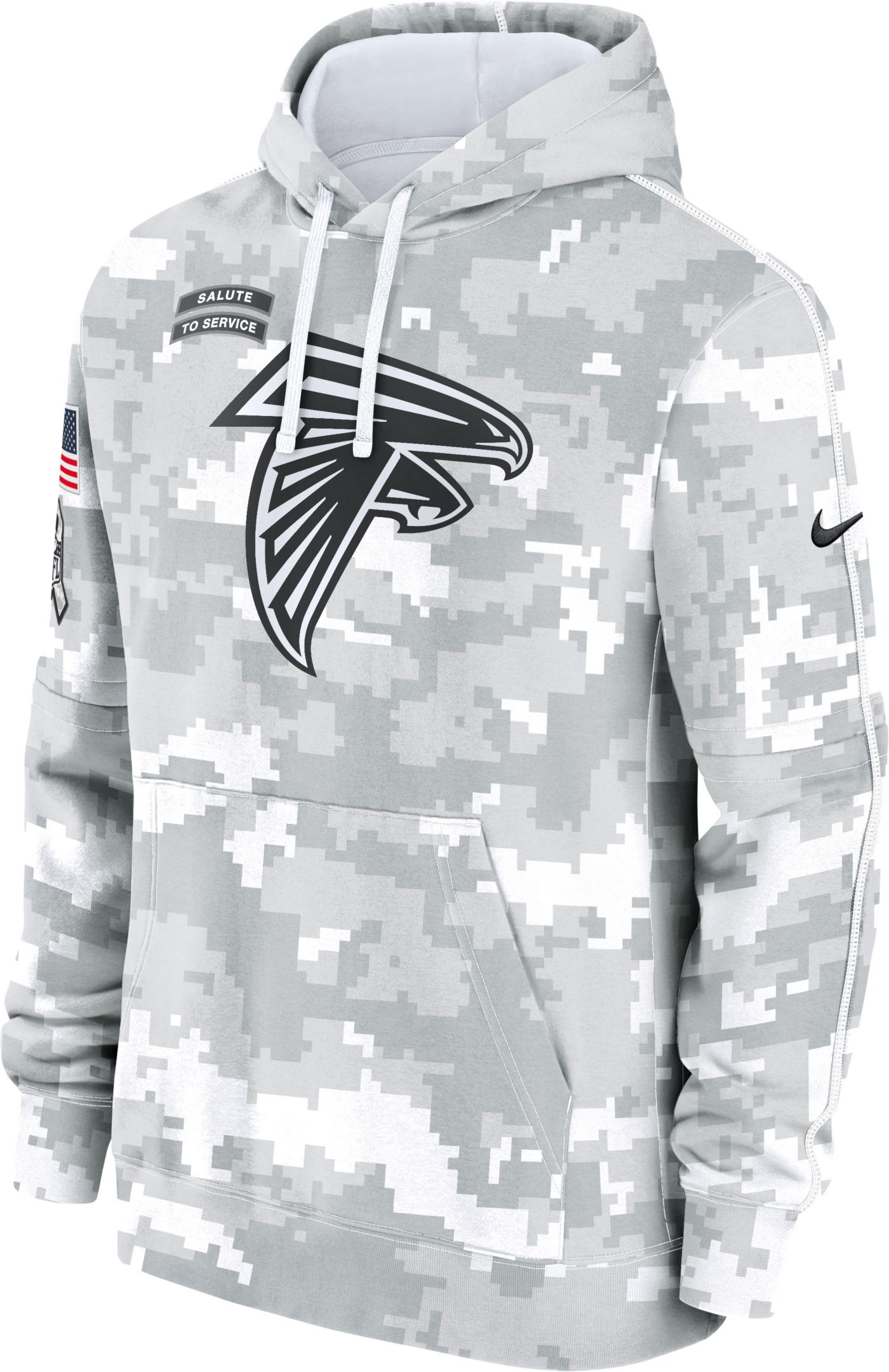 Nike discount Atlanta Falcons Camo Salute to Service Hoodie Sweatshirt Mens Sz Medium NWT