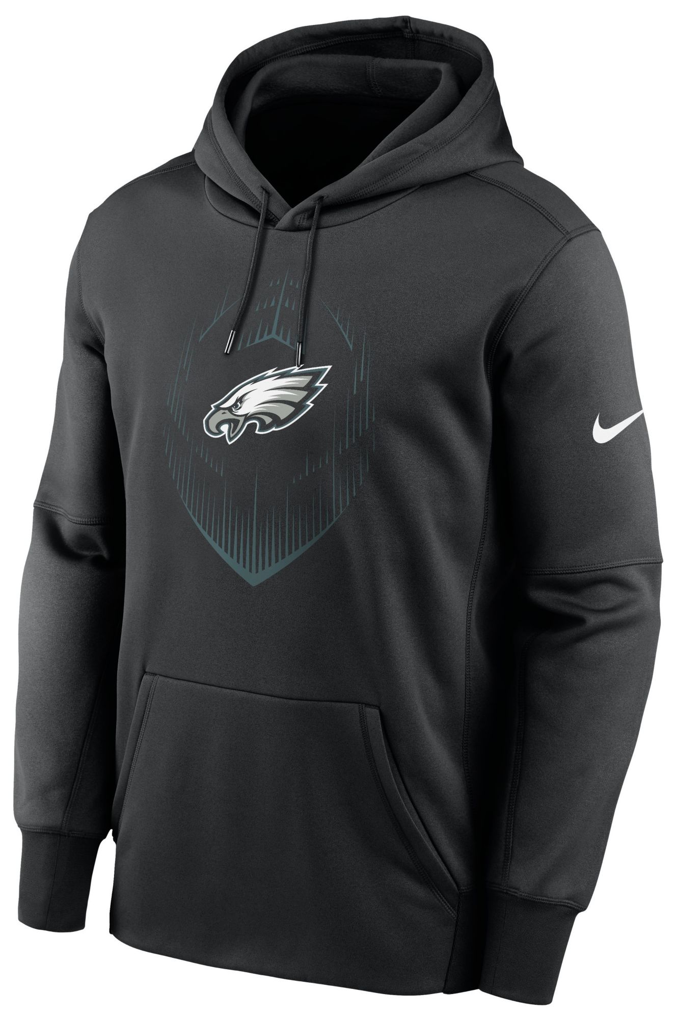 Nike Men's Philadelphia Eagles Black Therma Icon Pullover Hoodie product image