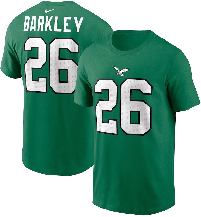 Nike Men's Philadelphia Eagles Saquon Barkley #26 Kelly Green T-Shirt product image