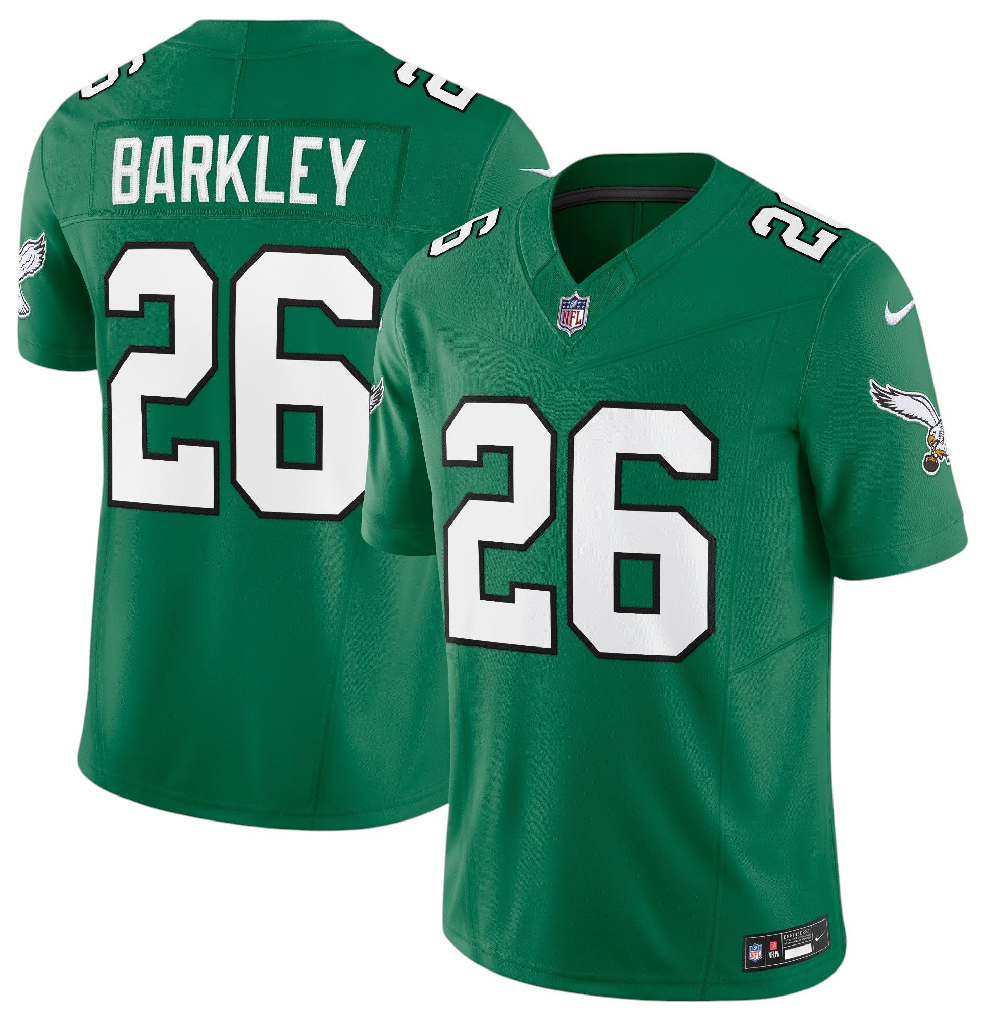 Nike Men's Philadelphia Eagles Saquon Barkley #26 Vapor F.U.S.E. Alternate Kelly Green Limited Jersey product image