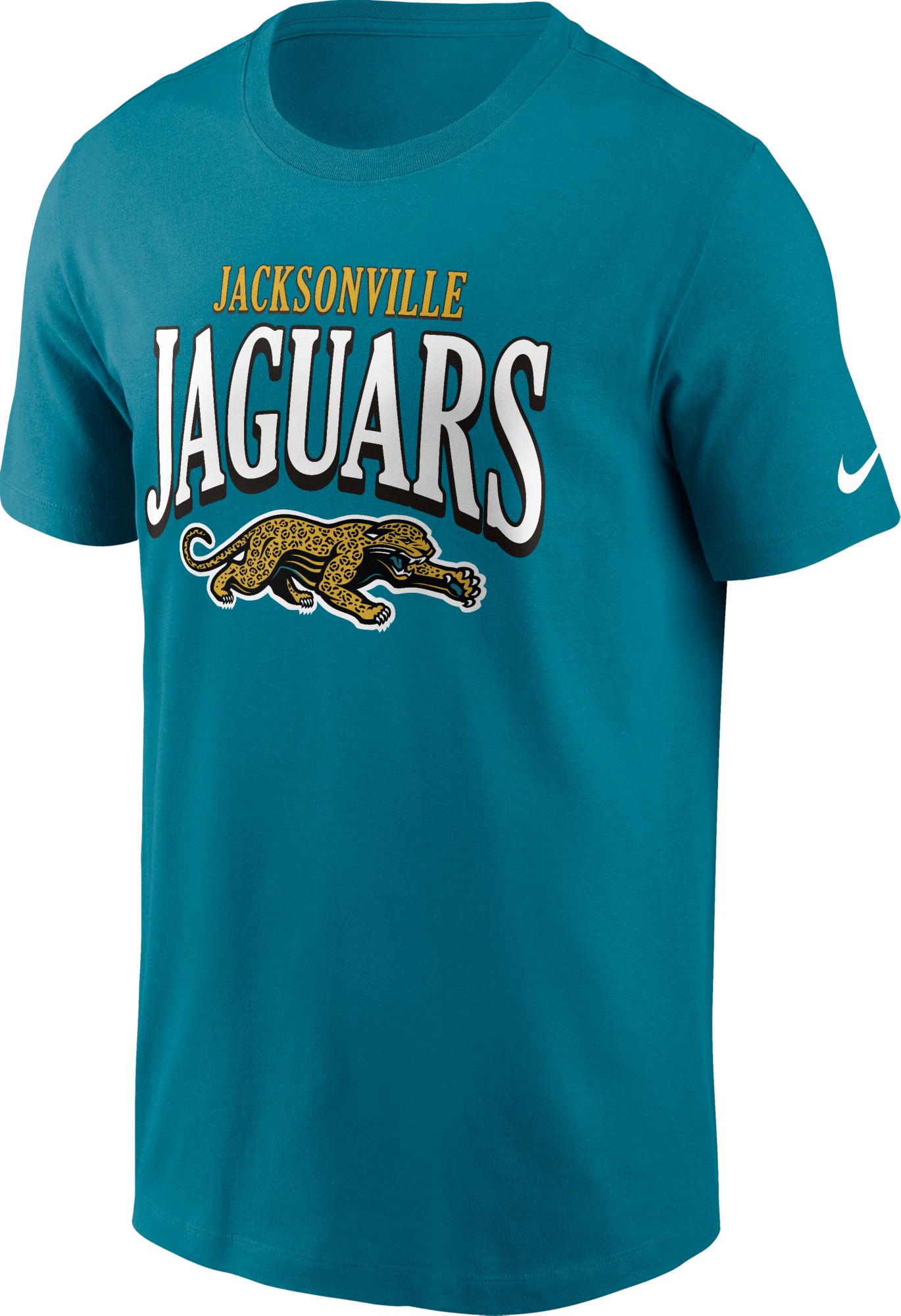 Nike Men's Jacksonville Jaguars Wordmark Teal Throwback TShirt Dick