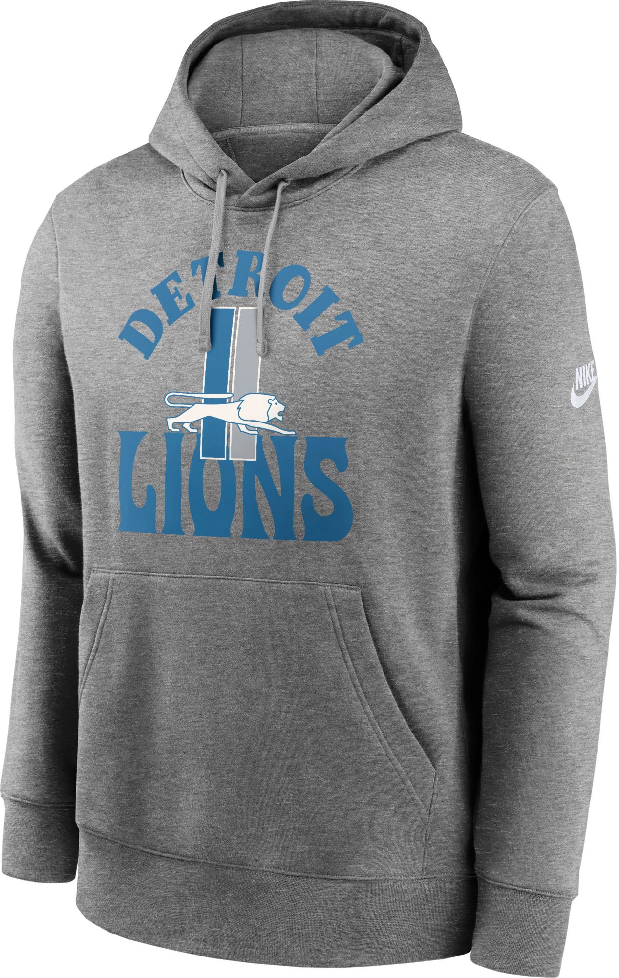Nike Adult Detroit Lions Grey Club Fleece Hoodie product image