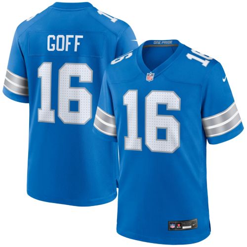 Nike Men's Detroit Lions Tyleik Williams #91 Blue Game Jersey