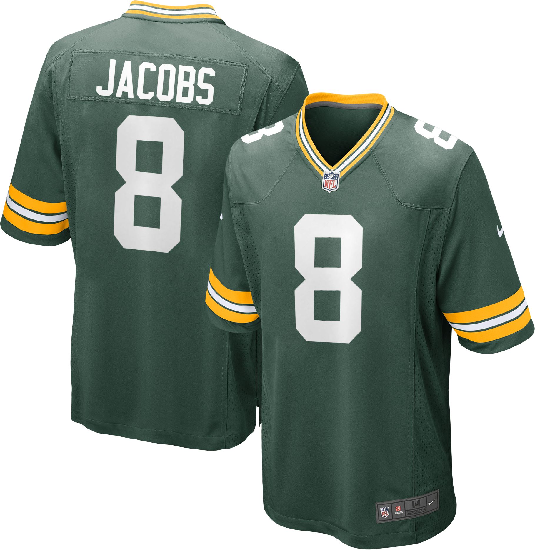 Nike Men's Green Bay Packers Josh Jacobs #8 Green Game Jersey product image