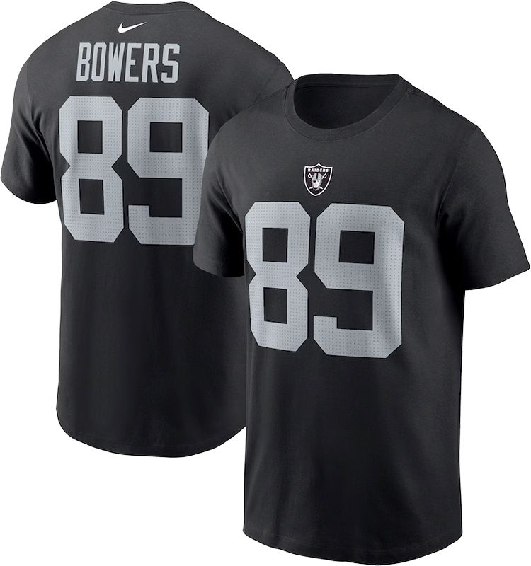 Nike Men's Las Vegas Raiders Brock Bowers #89 Black T-Shirt product image