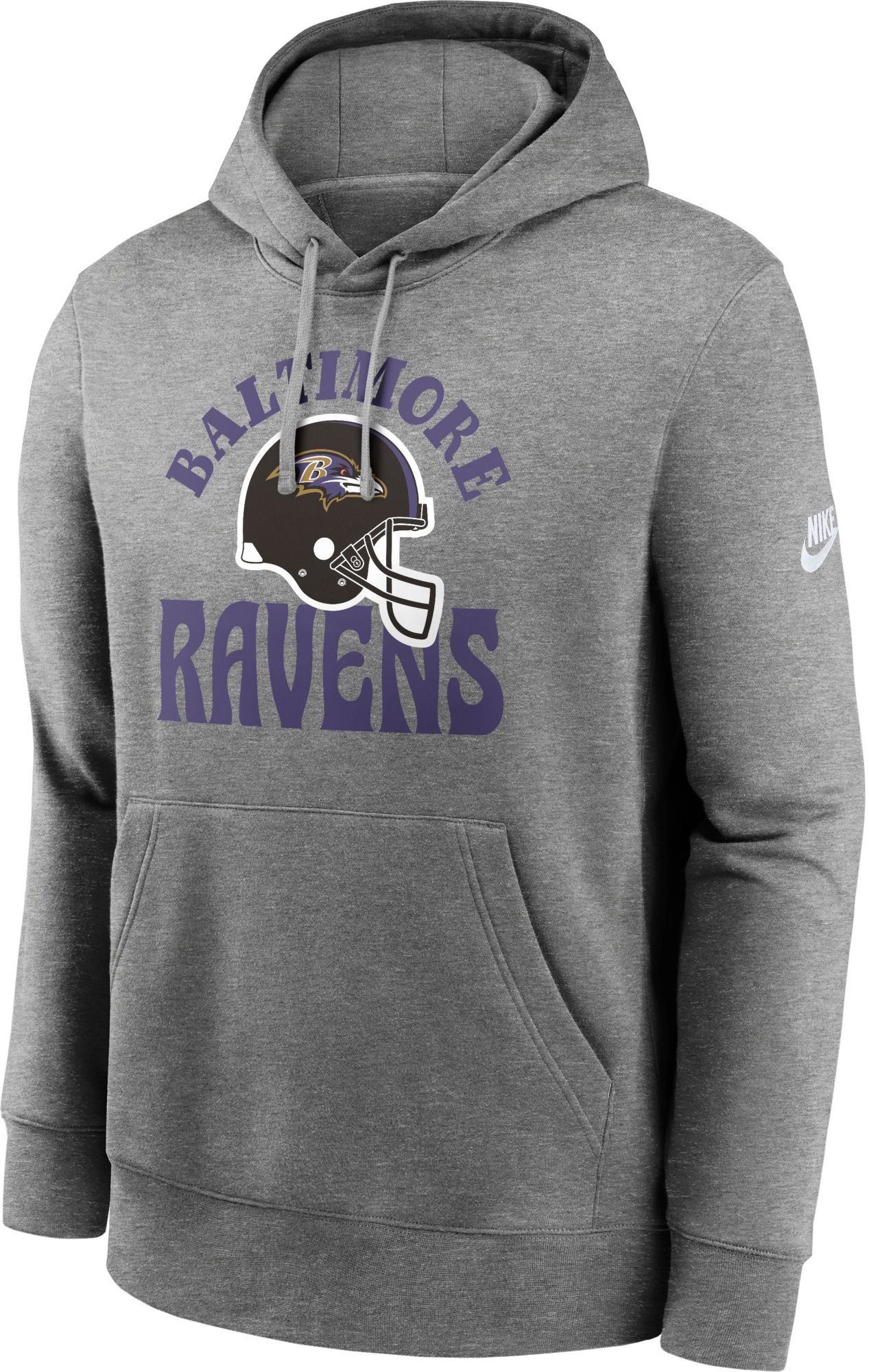 Nike Adult Baltimore Ravens Grey Club Fleece Hoodie product image