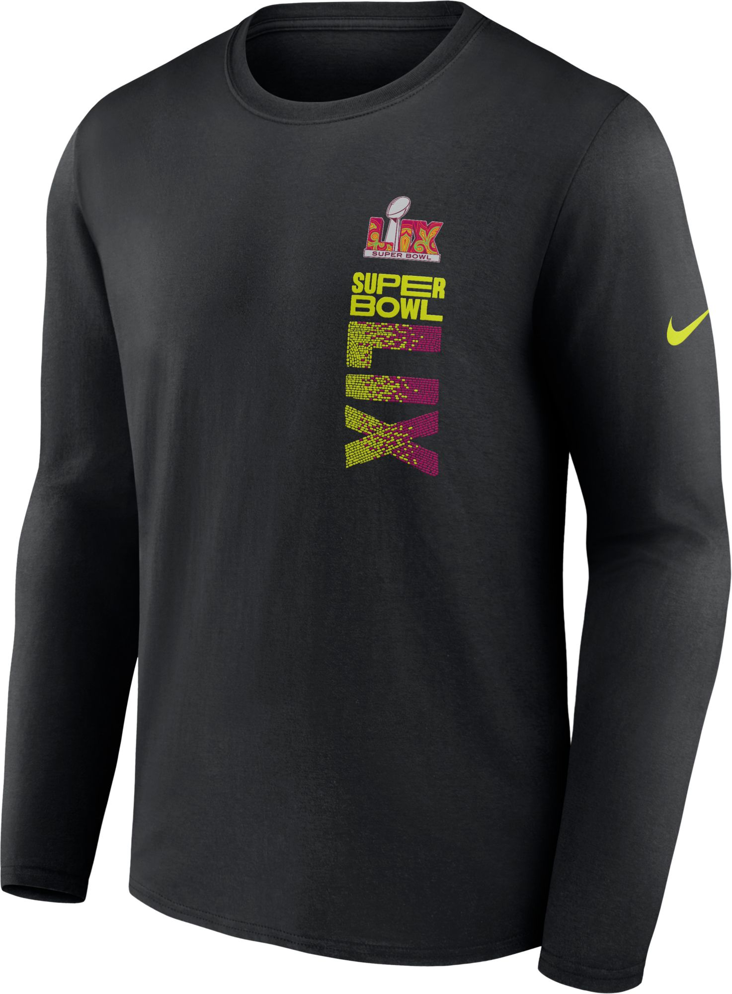 Nike Men's NFL Super Bowl LIX Legend Black Long Sleeve T-Shirt product image