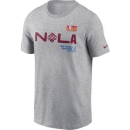 Nike Men's NFL Super Bowl LIX Nola Dark Grey Heather T-Shirt