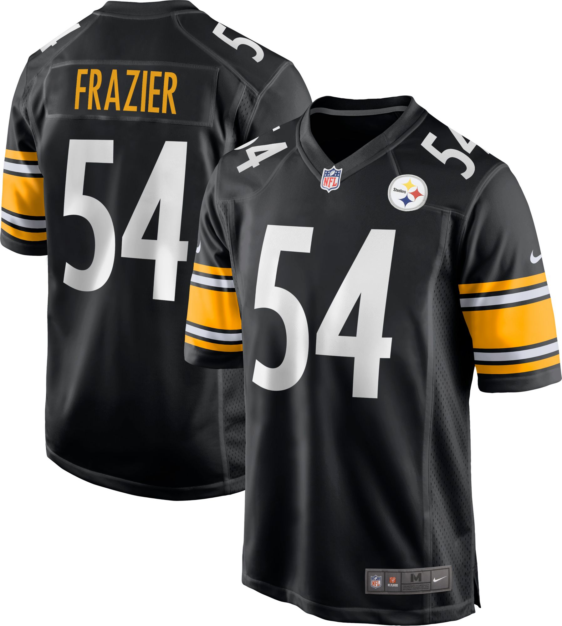 メジャー Nike Men's Pittsburgh Steelers Zach Frazier #54 Black Game Jersey