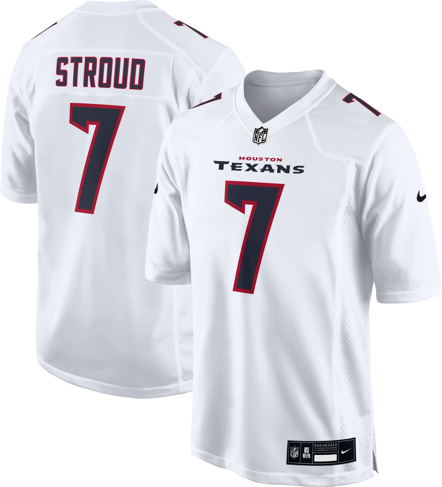 Nike Men s Houston Texans CJ Stroud 7 White Game Jersey Dick s Sporting Goods in Tustin CA