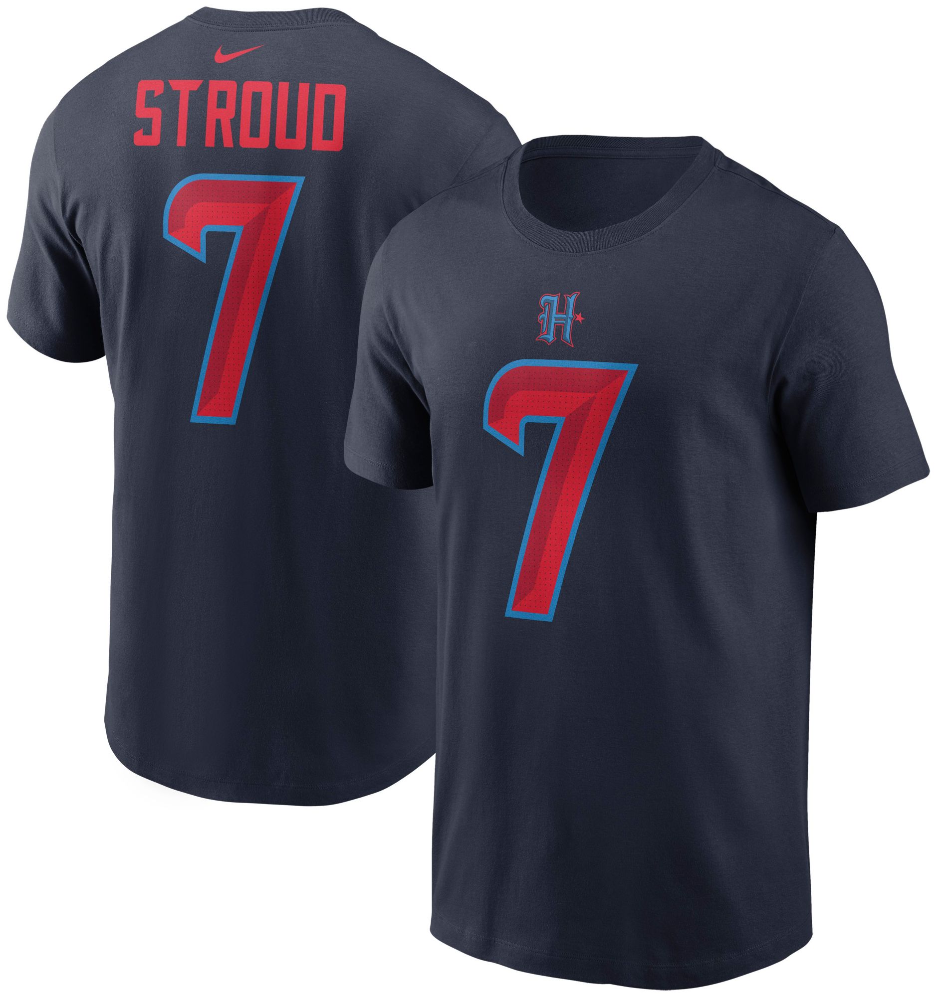 Nike Men's Houston Texans C.J. Stroud #7 2nd Alternate Navy T-Shirt product image