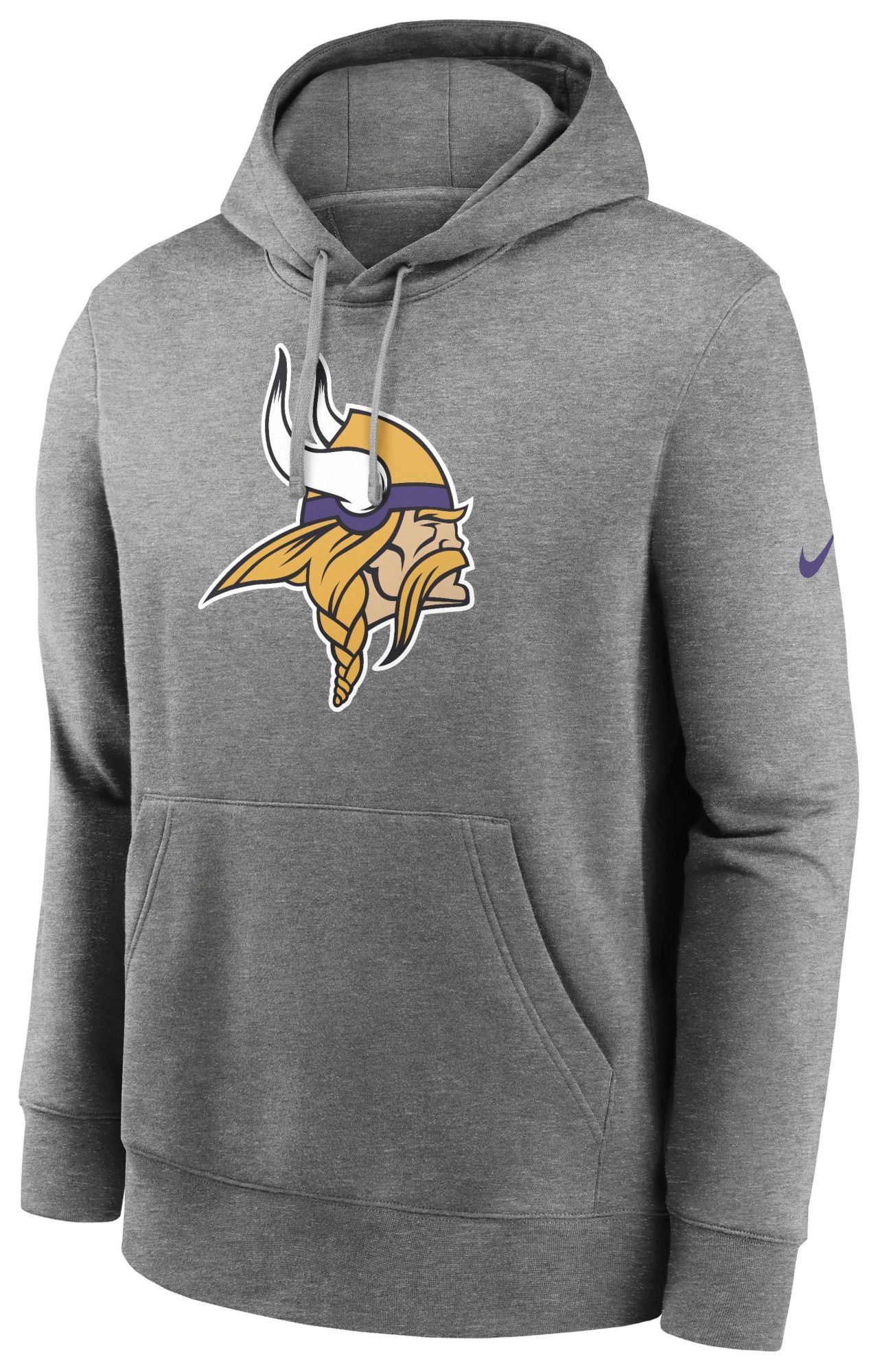 Nike Men's Minnesota Vikings Grey Logo Pullover Hoodie product image
