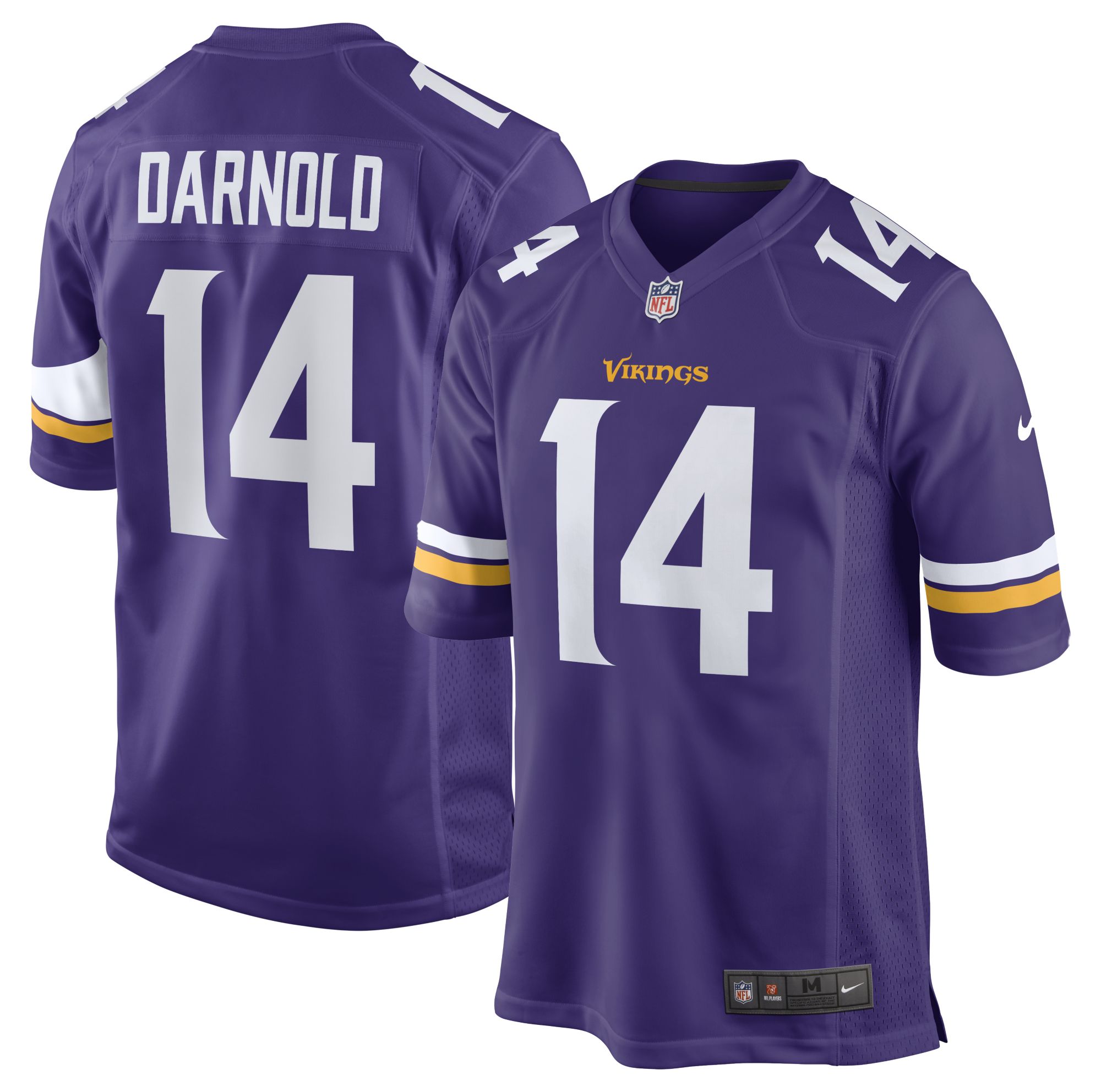 Nike Men's Minnesota Vikings Sam Darnold 14 Purple Football Jersey