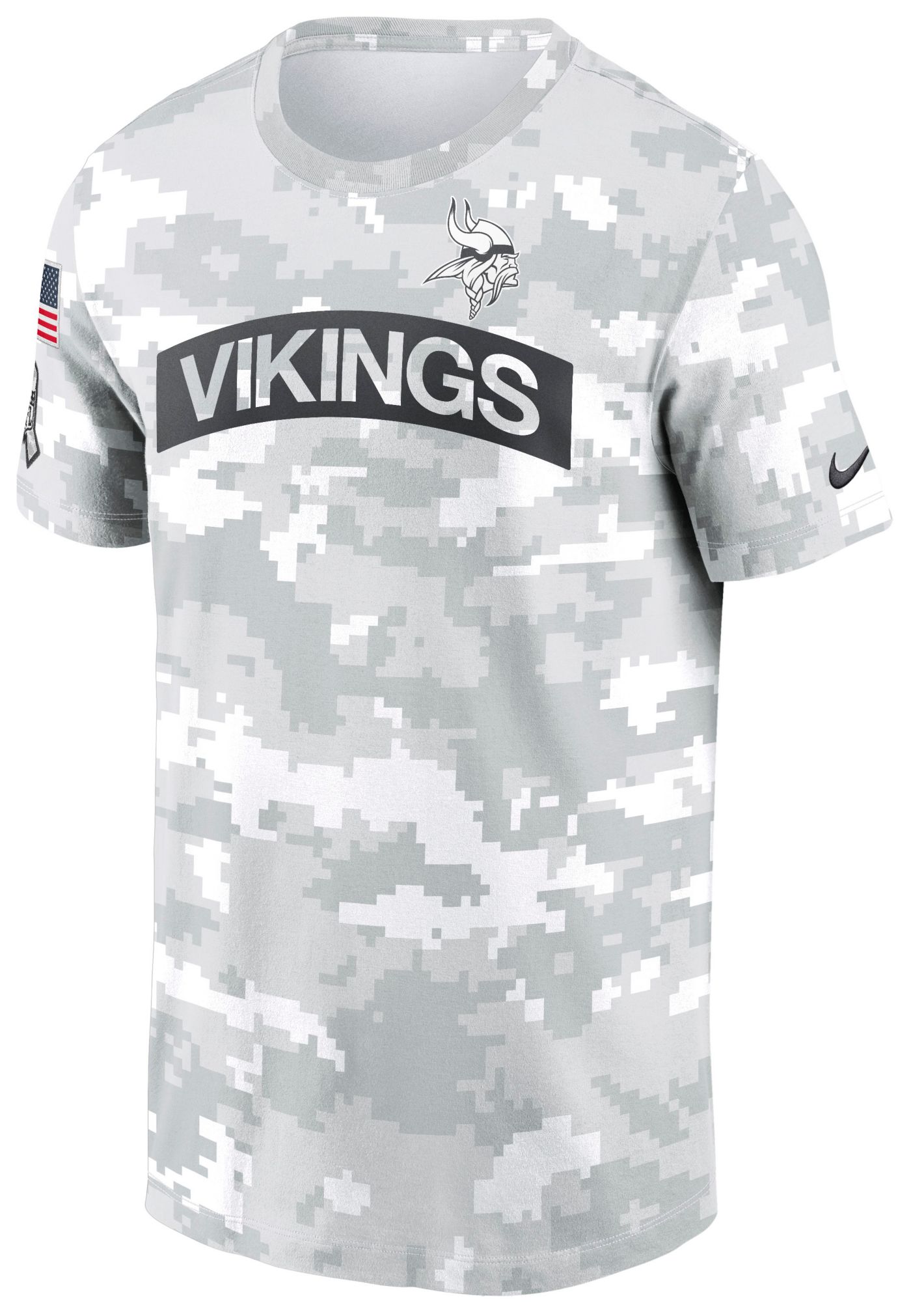 Nike Men s Minnesota Vikings Salute to Service 2024 White Camo T Shirt Dick s Sporting Goods