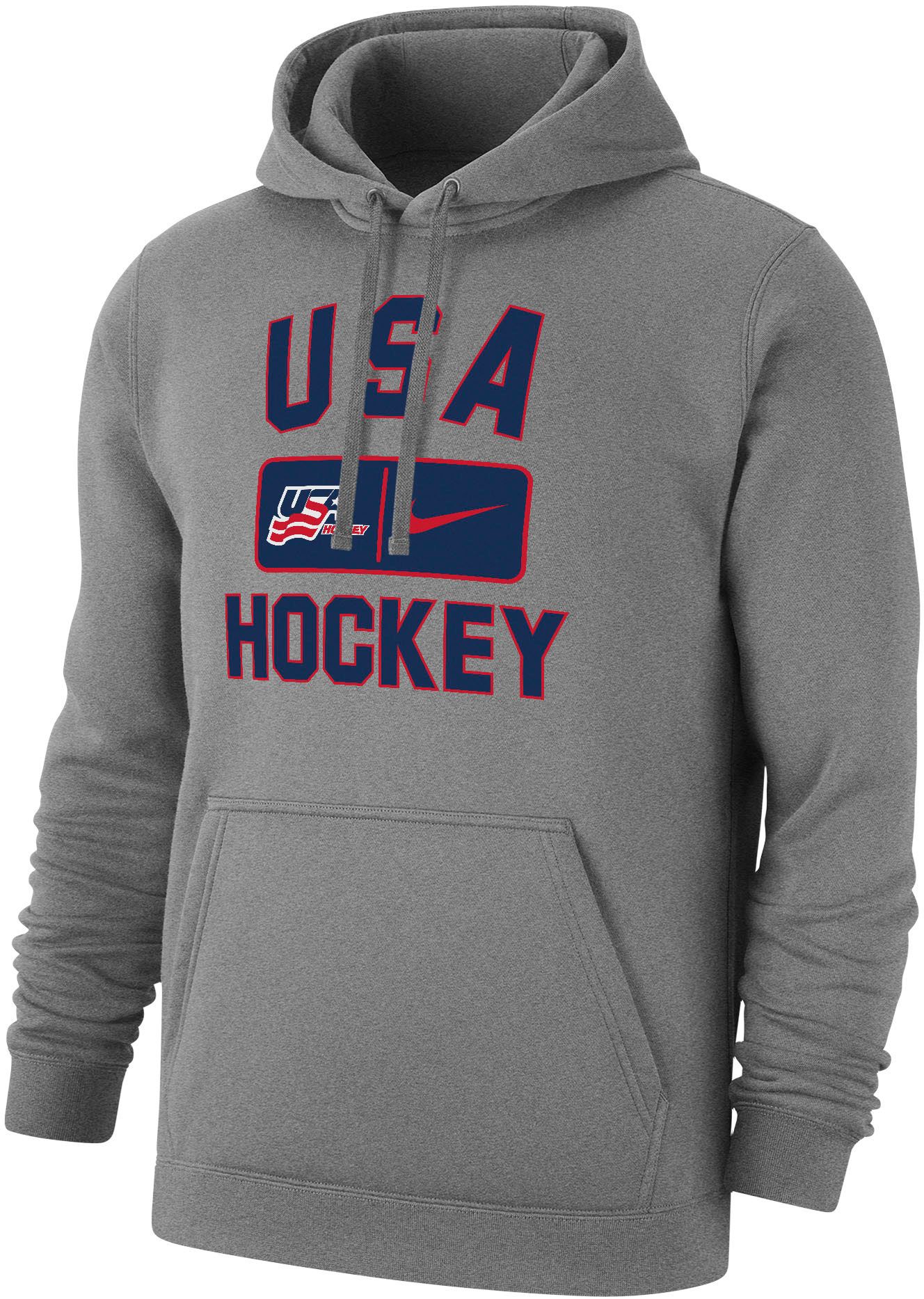 Nike Adult USA Hockey 2024 Grey Pullover Hoodie Dick's Sporting
