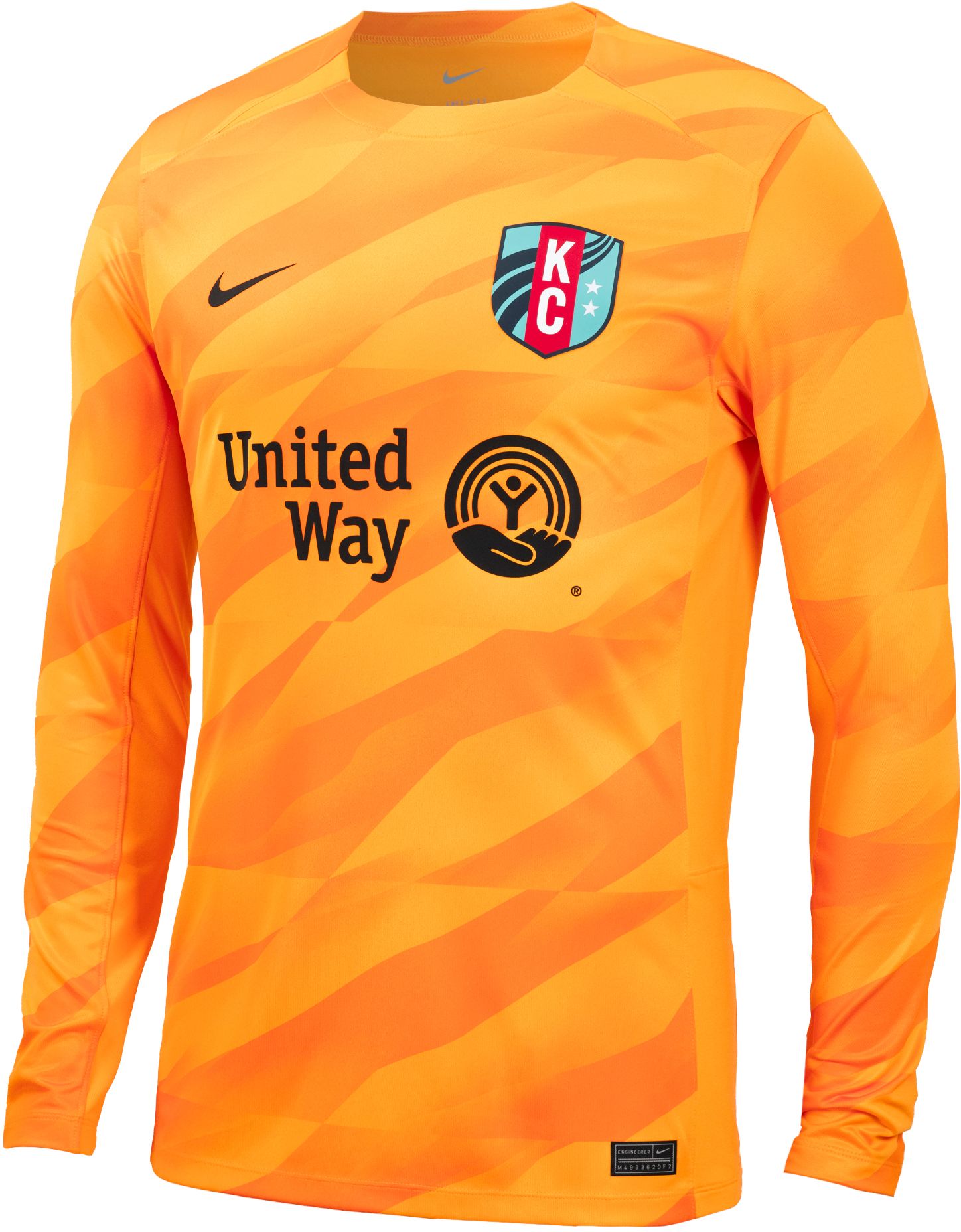 Nike Adult Kansas City Current 2024 Orange Goalkeeper Jersey product image