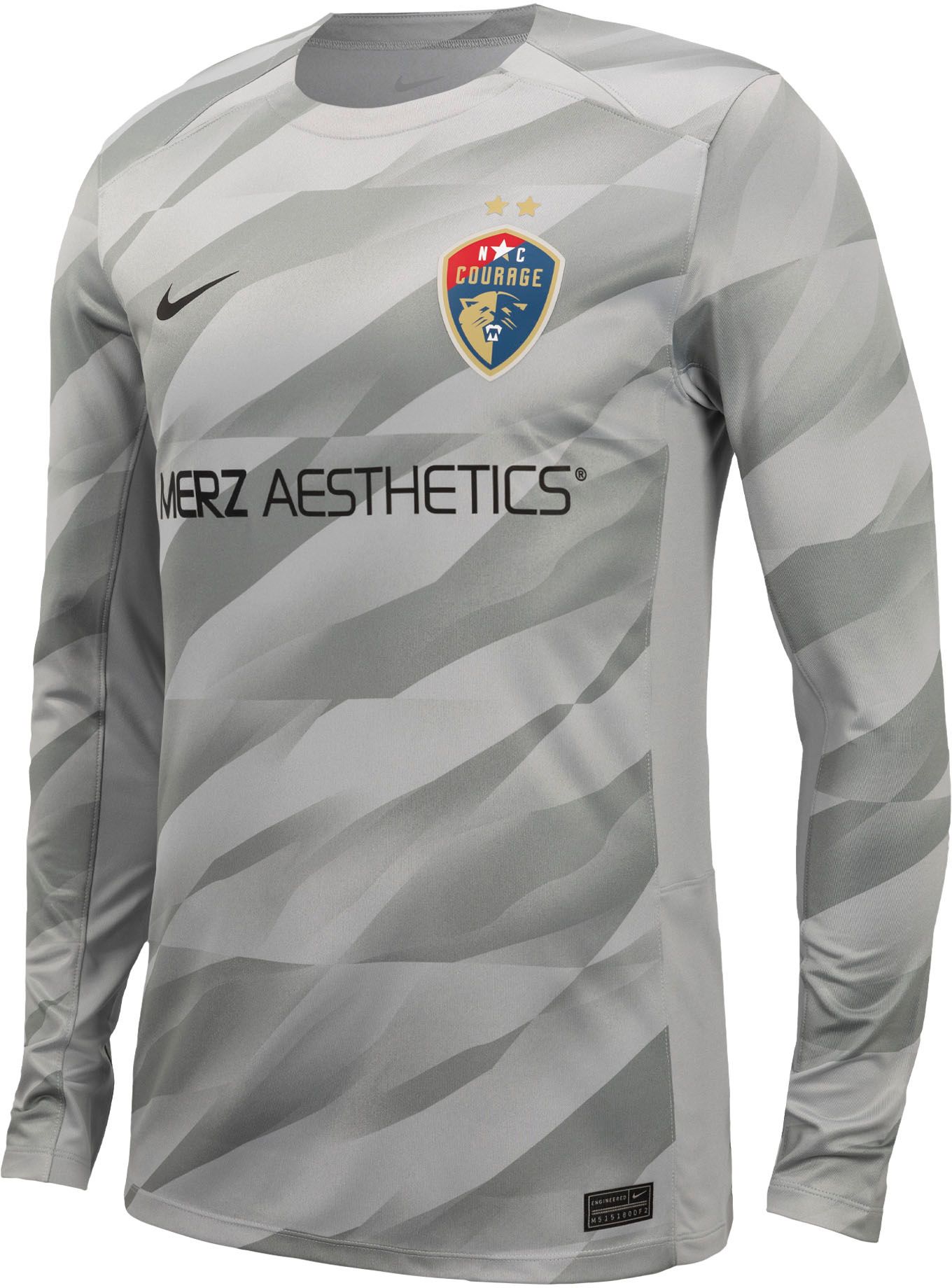 Nike Adult North Carolina Courage 2024 Grey Goalkeeper Jersey product image