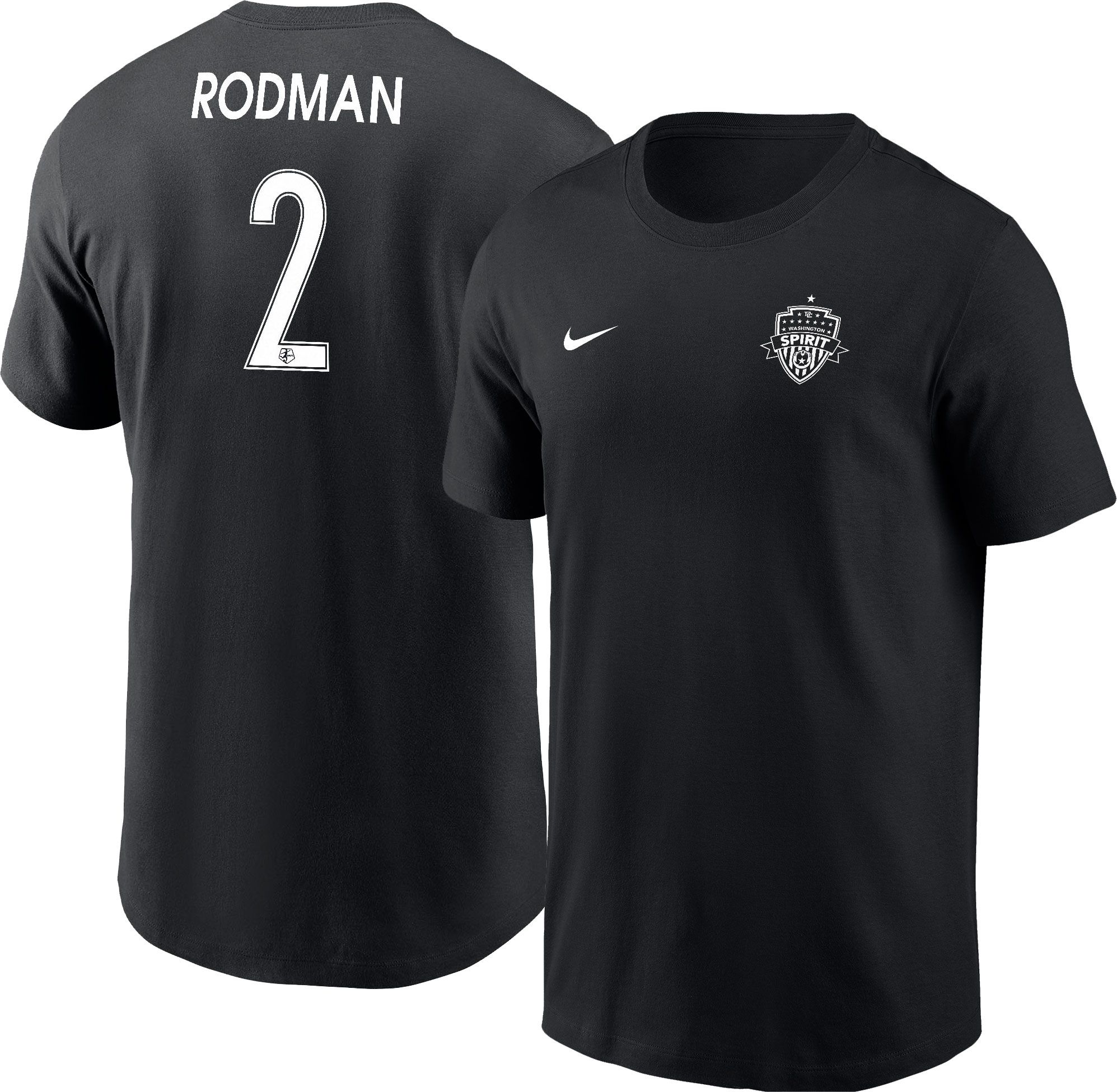 Nike Adult Washington Spirit Trinity Rodman #2 Black T-Shirt product image