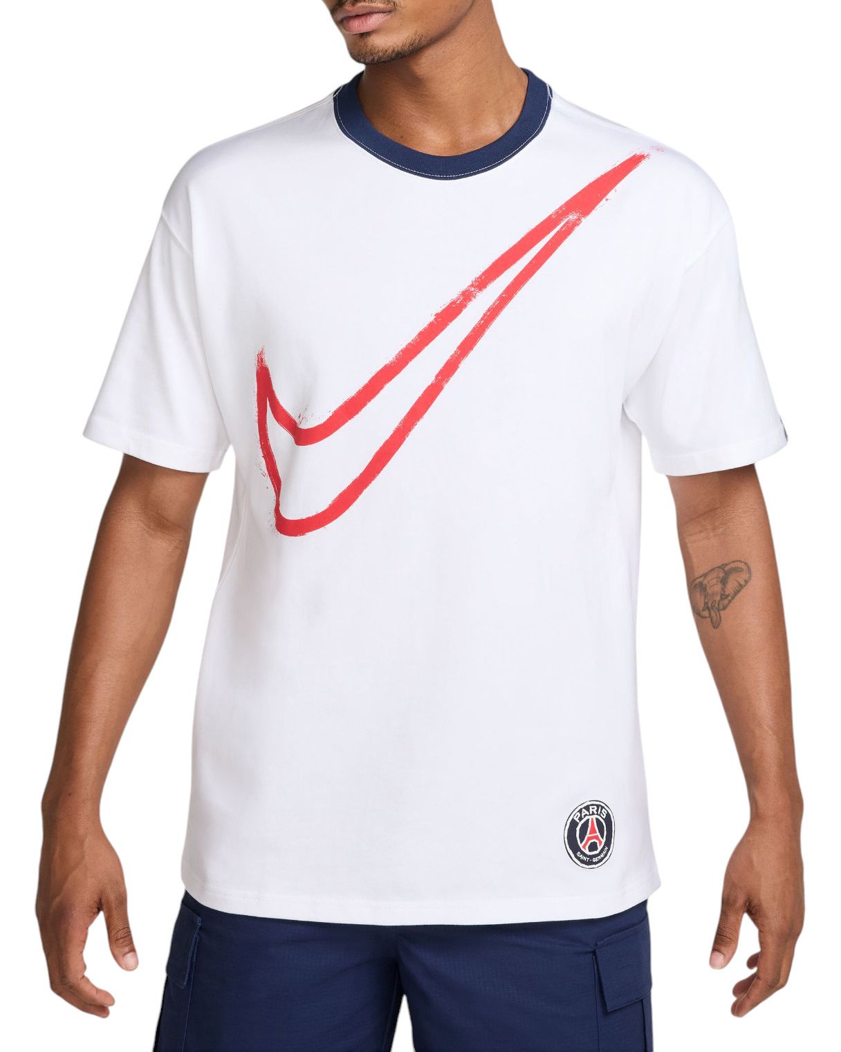Nike Men's Paris Saint-Germain 2024 White Oversized T-Shirt product image