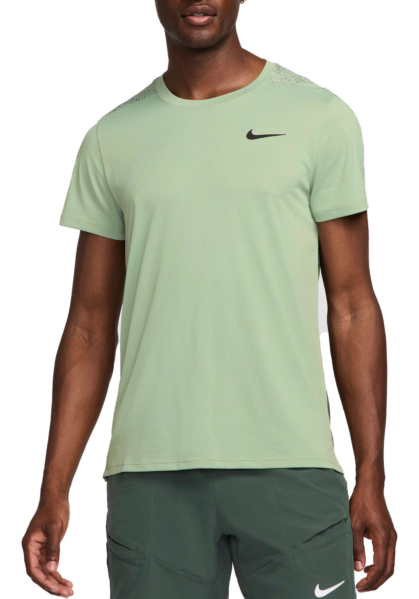 Nike Men s Court Slam Dri Fit Tennis Top Green