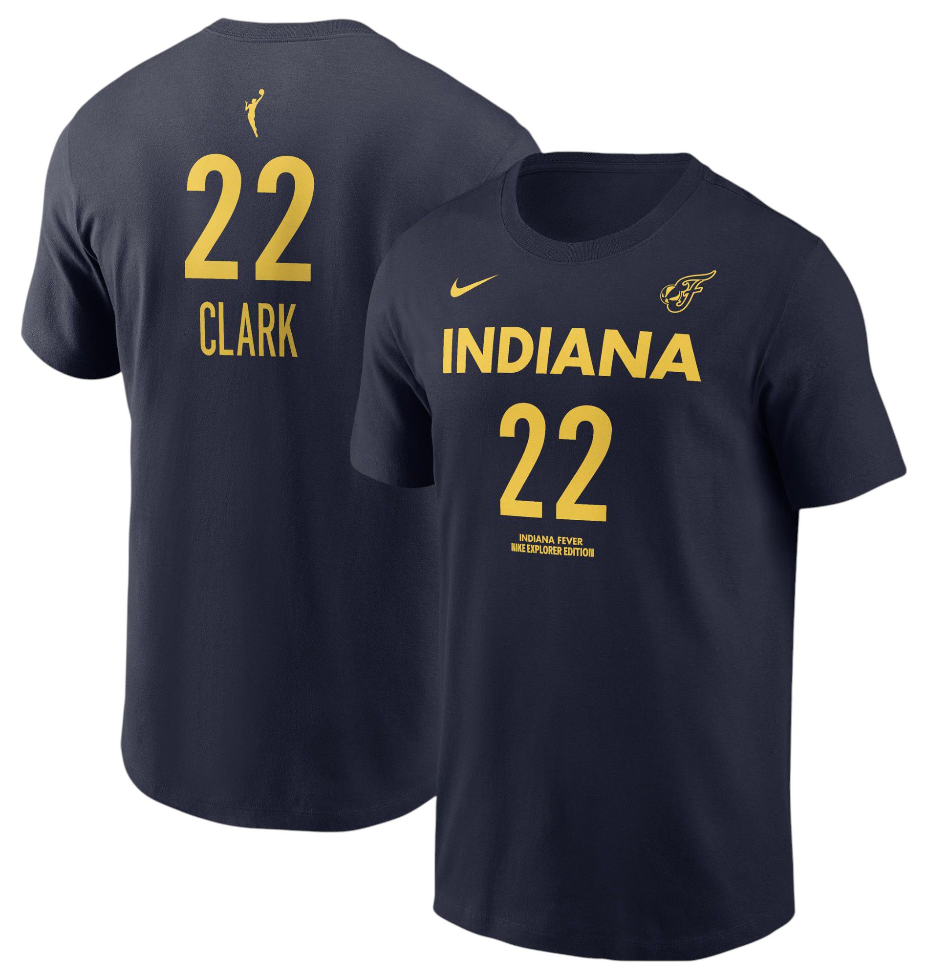 Nike Adult Indiana Fever Caitlin Clark #22 Navy Explorer T-Shirt product image