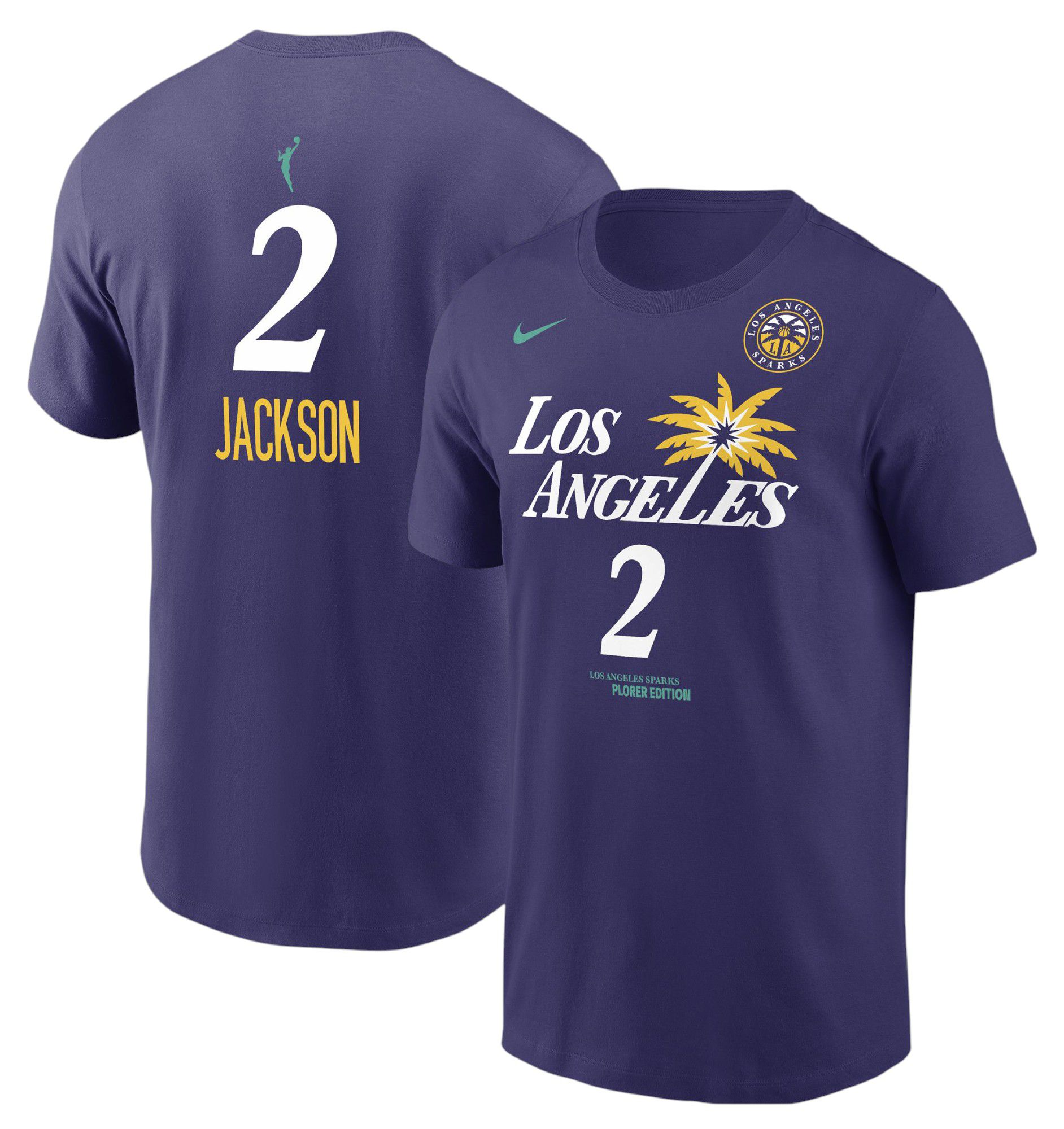 Nike Adult Los Anglees Sparks Rickea Jackson #2 Explorer T-Shirt product image