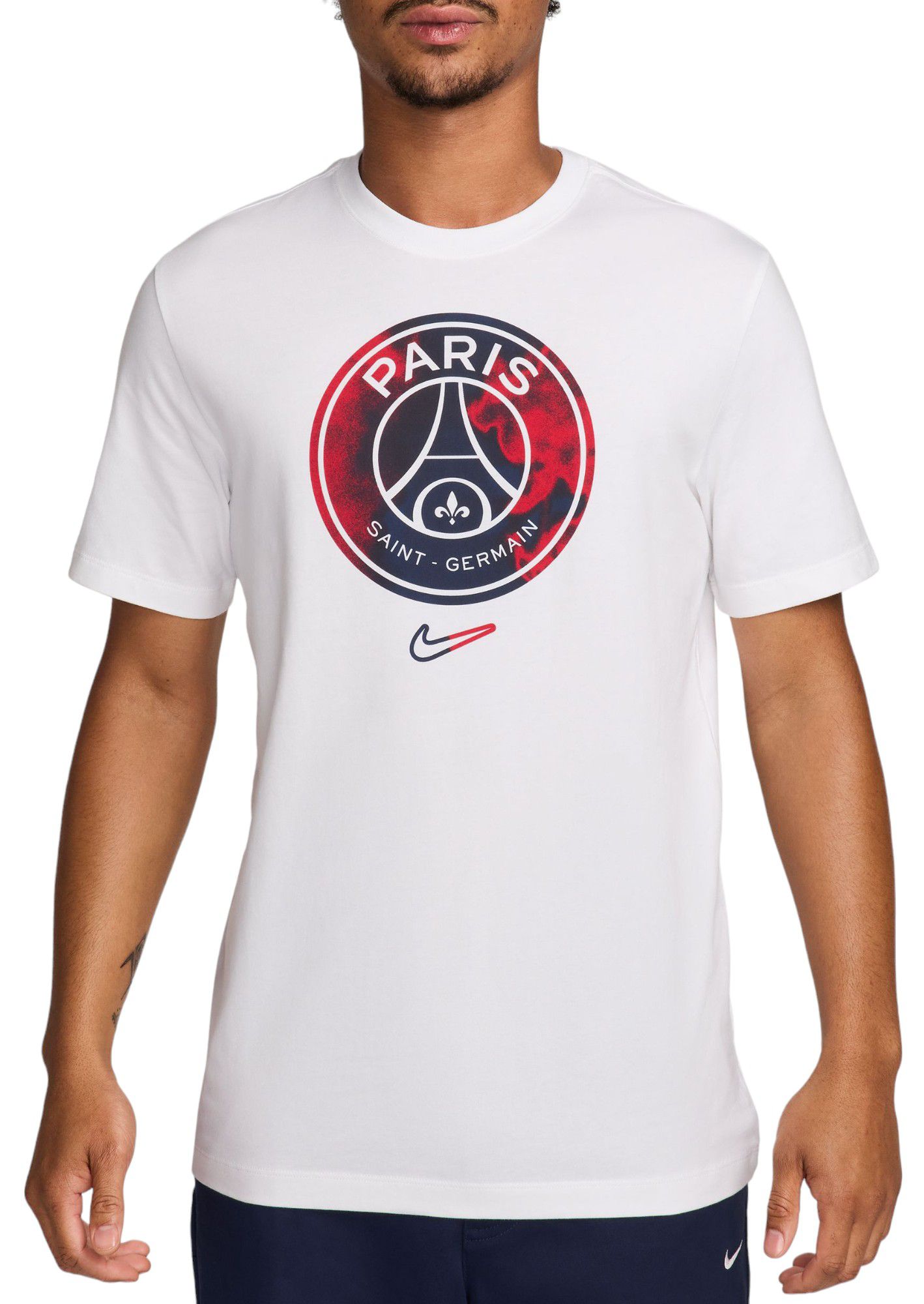 Nike Adult Paris Saint-Germain Crest White T-Shirt product image