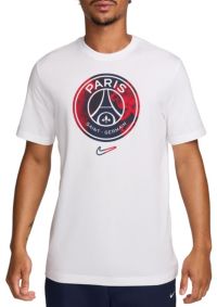 Nike Adult Paris Saint-Germain Crest White T-Shirt | Dick's